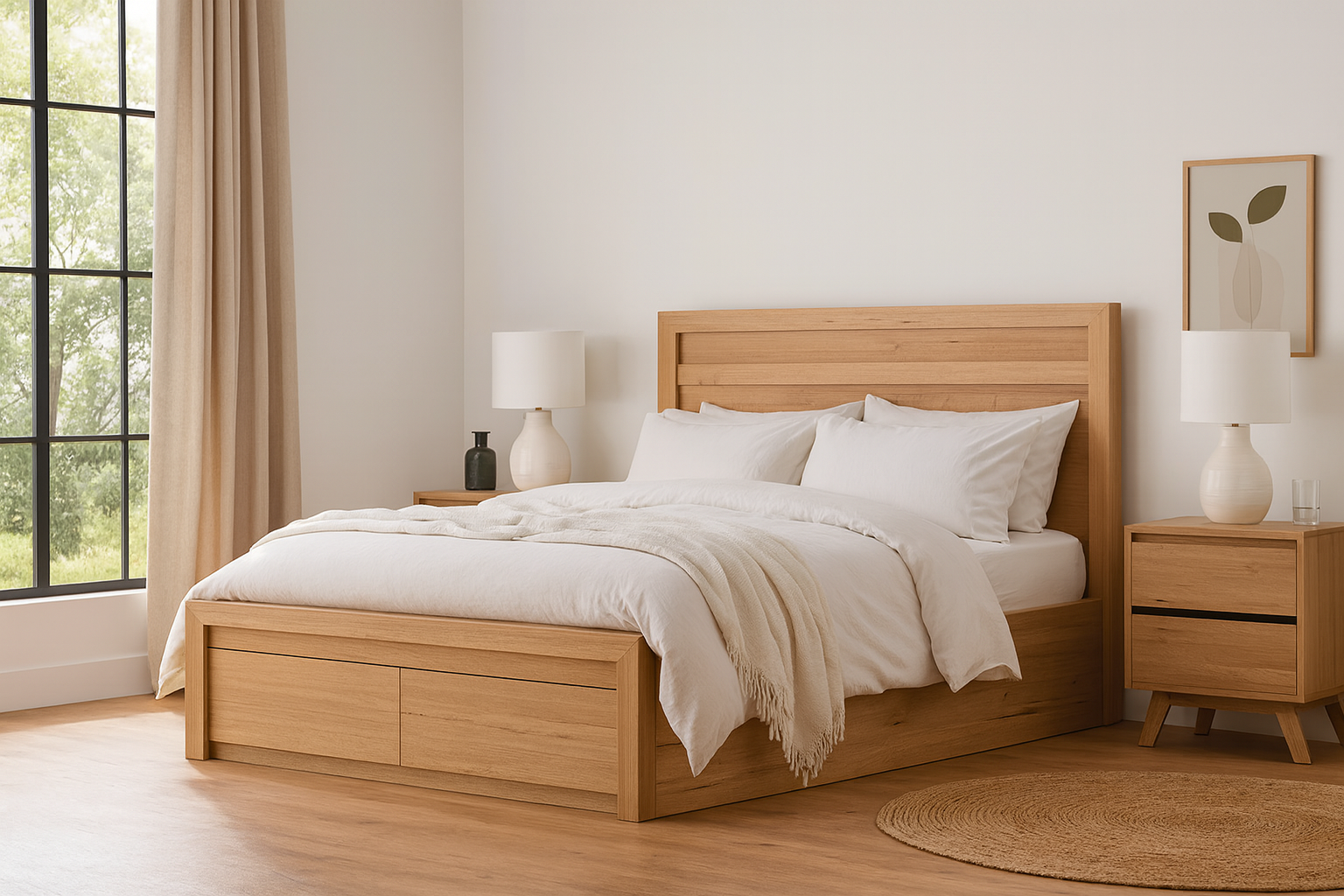 HENLEY (AUSSIE MADE) BEDROOM COLLECTION - ASSORTED STAINED COLOURS - STARTING FROM $1499
