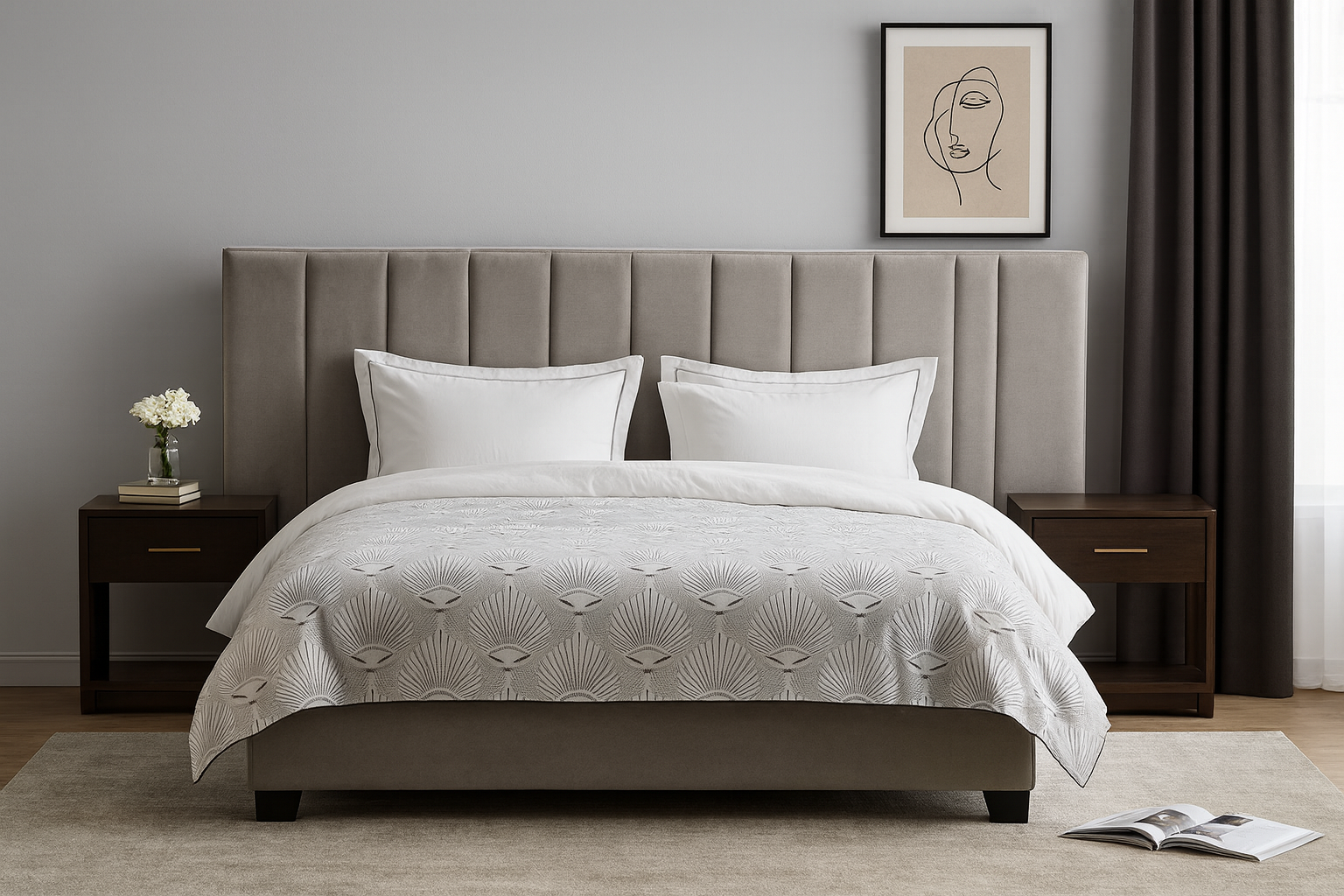 MIRAGE (AUSSIE MADE) UPHOLSTERED BEDROOM COLLECTION – ASSORTED FABRICS & COLOURS - STARTING FROM $1999