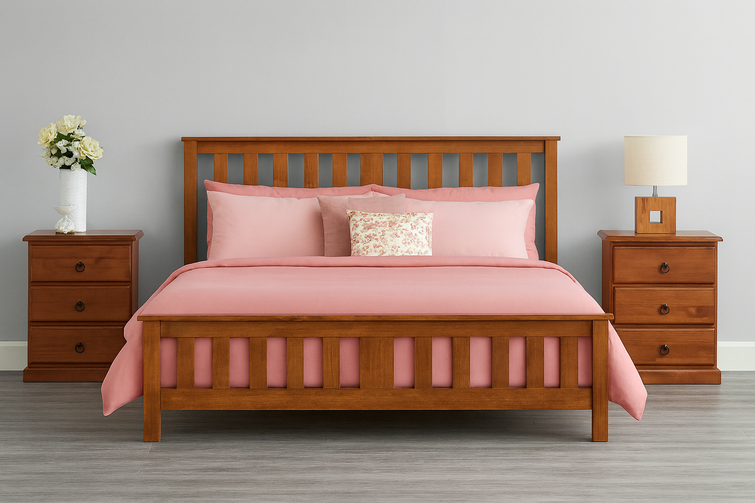 KING CARRINGTON (AUSSIE MADE) BED FRAME - ASSORTED COLOURS