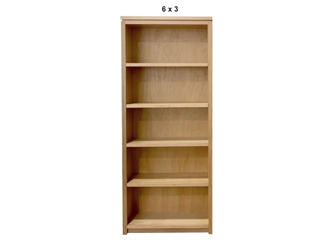 CHATSWOOD (AUSSIE MADE) HIGHLINE BOOKCASE WITH SMOOTH PLY BACKING COLLECTION - TASSIE OAK COMBINATION - ASSORTED STAINED COLOURS - STARTING FROM $999