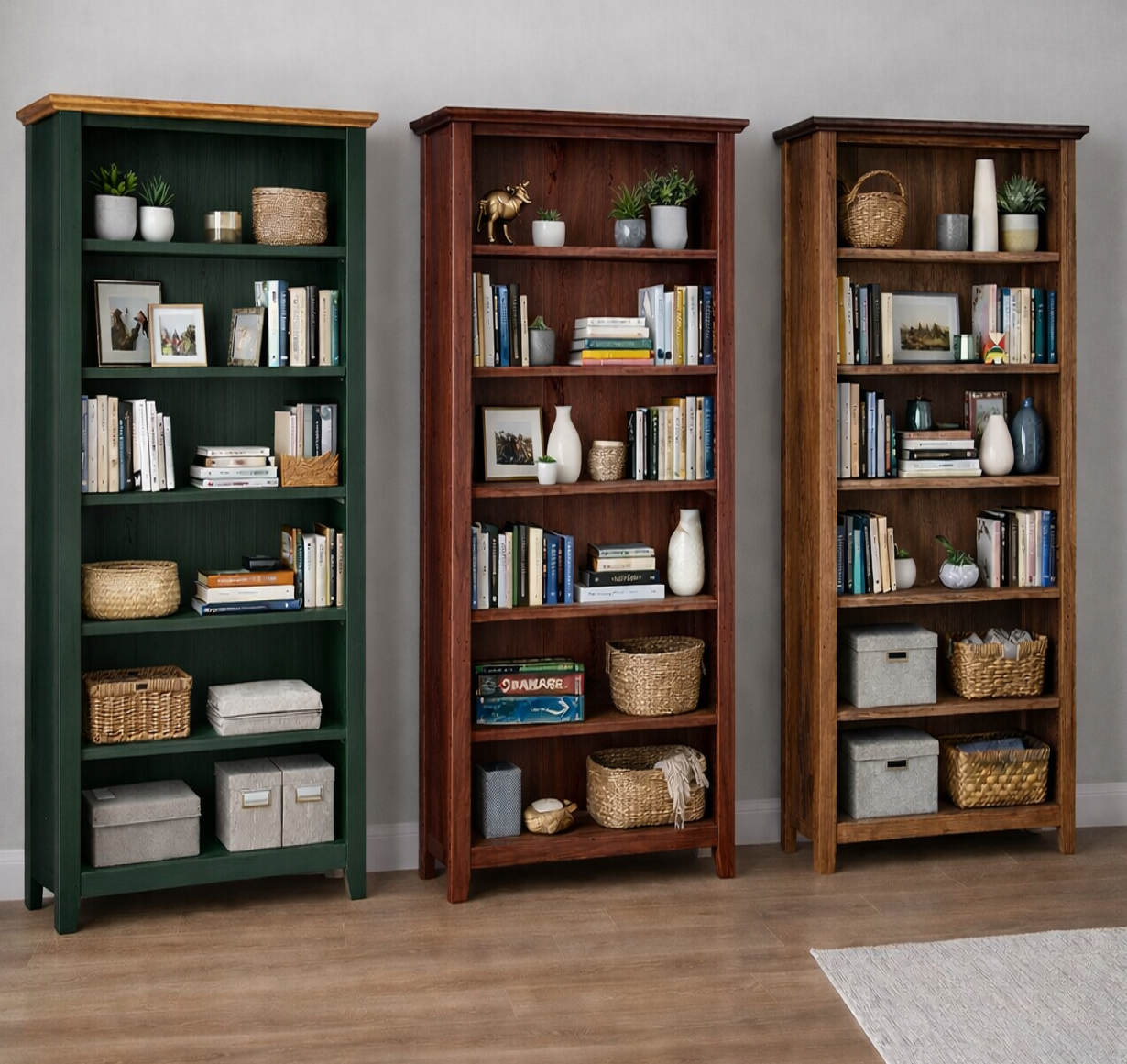 CHUNKY (AUSSIE MADE) HIGHLINE BOOKCASE COLLECTION - ASSORTED COLOURS - STARTING FROM $799