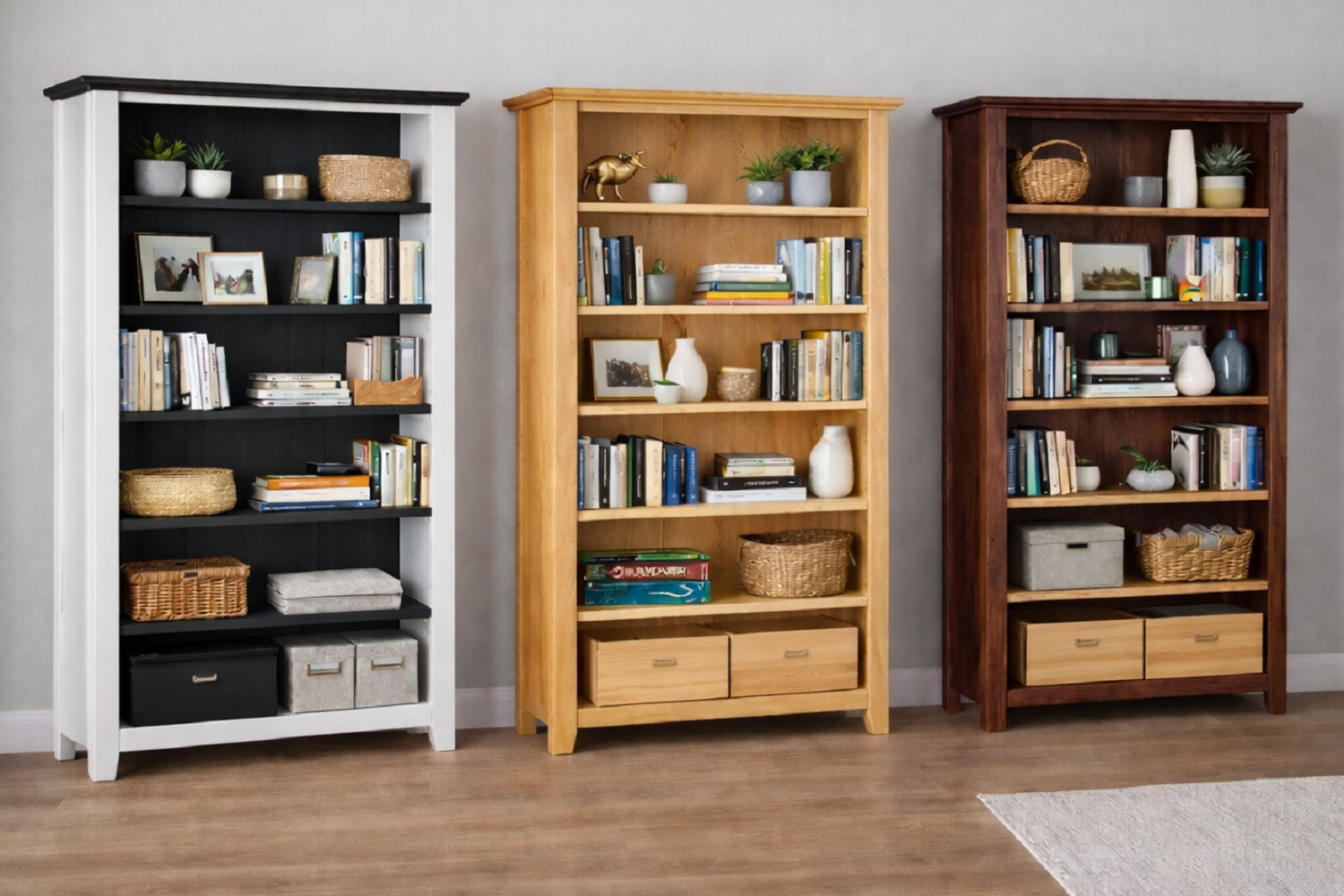 CHUNKY (AUSSIE MADE) HIGHLINE BOOKCASE COLLECTION - ASSORTED COLOURS - STARTING FROM $799