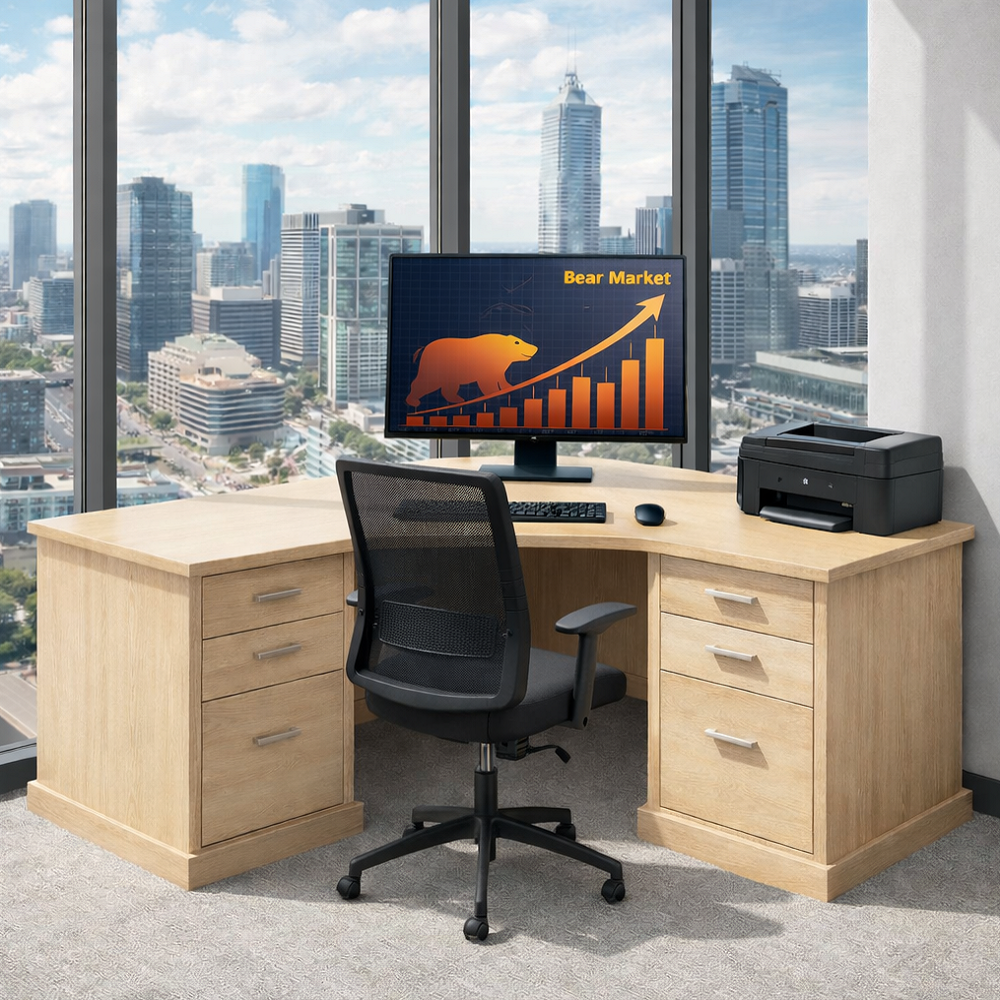 CINDER (AUSSIE MADE) CORNER DESK 6 DRAWERS - ASSORTED COLOURS - STARTING FROM $1699
