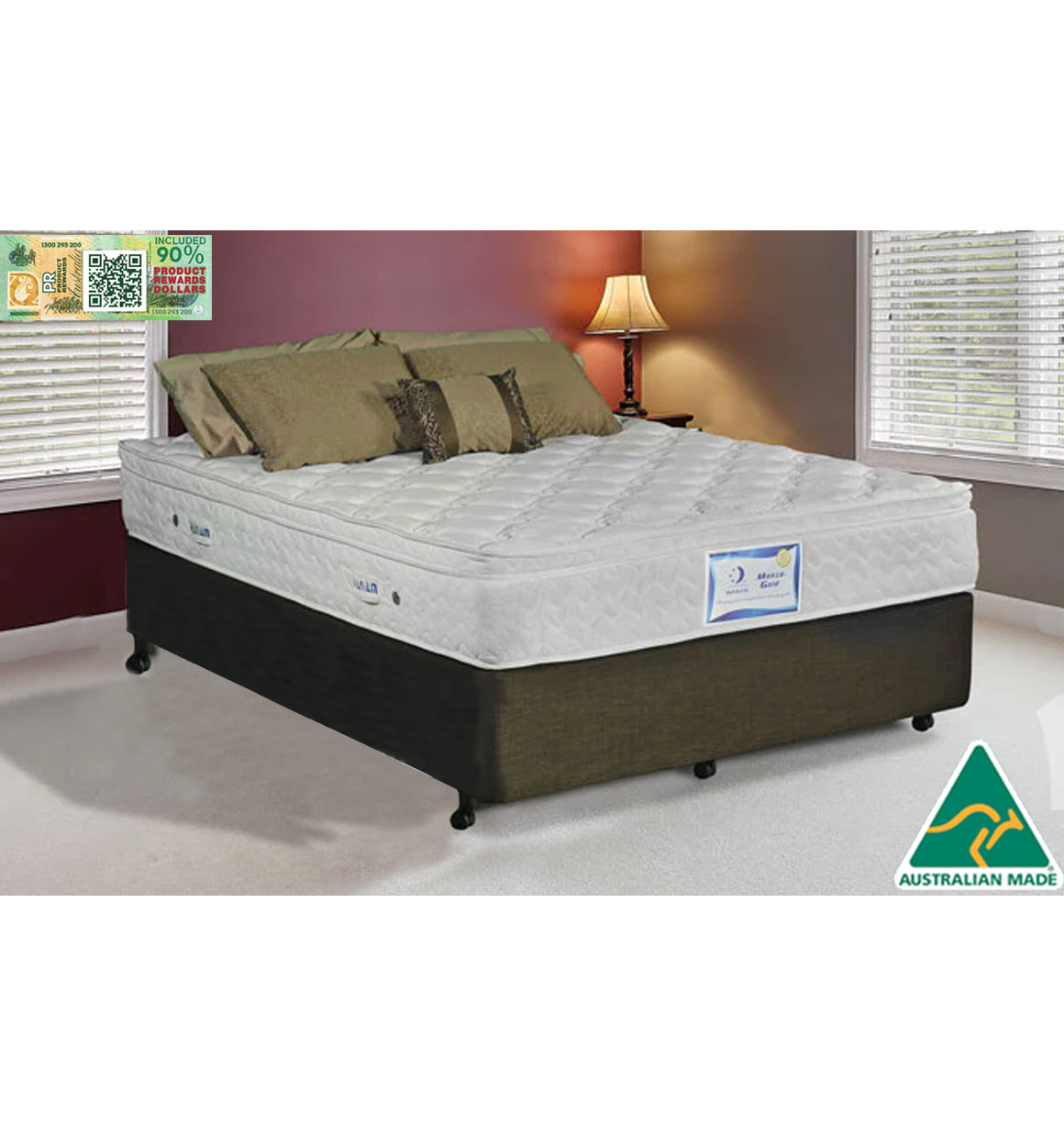 AUSSIE MADE from $299 - (AMF) CLASSIC / (FW) CROWN - BOSTON 10" ENSEMBLE BASE - ASSORTED FABRICS & COLOURS - STARTING from $299