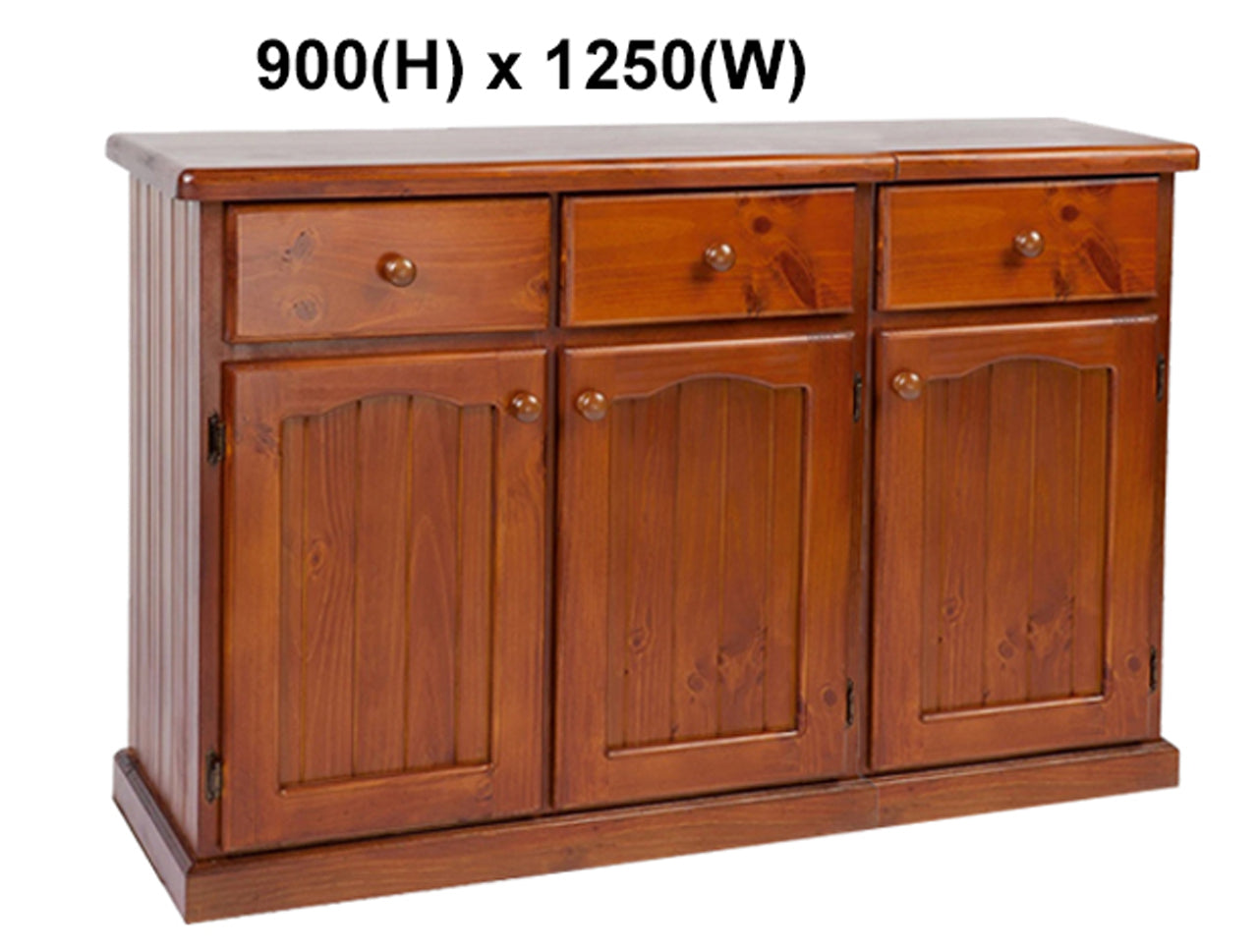 MUDGEE / COLONIAL (AUSSIE MADE) THICK TOP 2 DOOR / 2 DRAWER BUFFET - ASSORTED STAINED COLOURS - STARTING FROM $599
