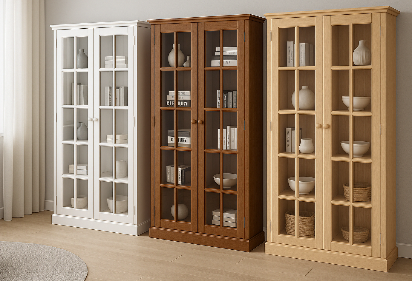 CROSSY (AUSSIE MADE) 2 DOOR LIBRARY HIGHLINE UNIT WITH FRAMED DOORS COLLECTION - ASSORTED COLOURS - STARTING FROM $1199