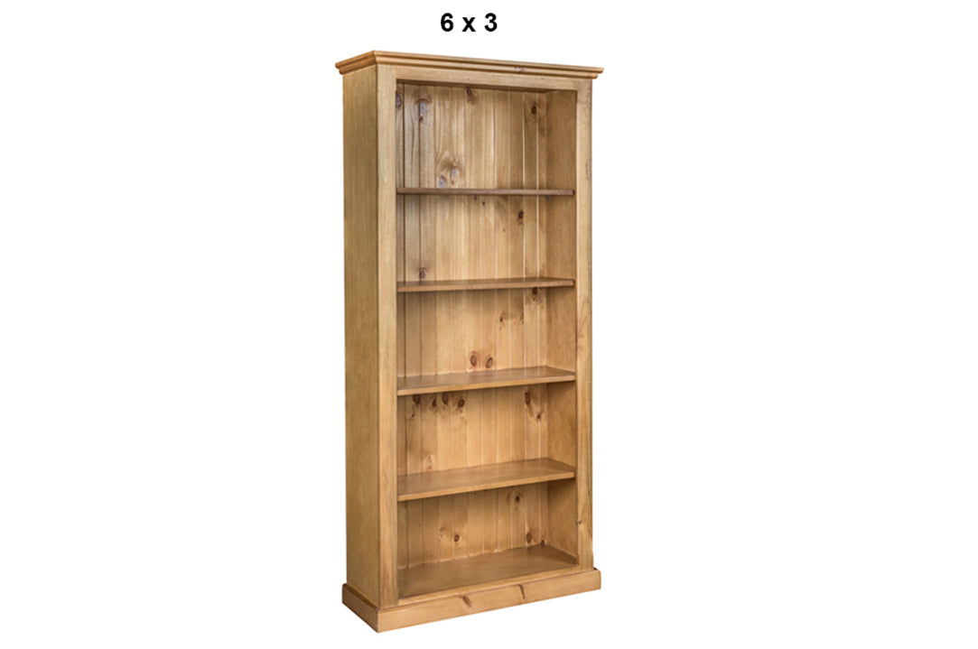 DOUBLEBAY (AUSSIE MADE) HIGHLINE BOOKCASE WITH 70mm FACINGS COLLECTION - ASSORTED COLOURS - STARTING FROM $599