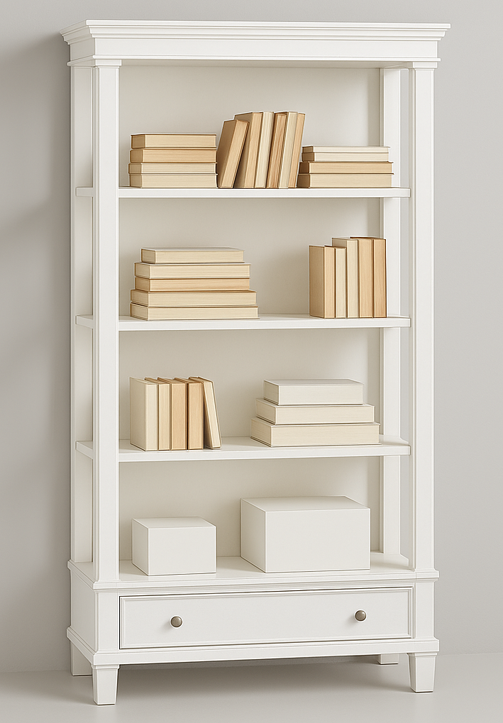 DOLLY (AUSSIE MADE) HIGHLINE BOOKCASE WITH DRAWERS COLLECTION - ASSORTED COLOURS - STARTING FROM $999