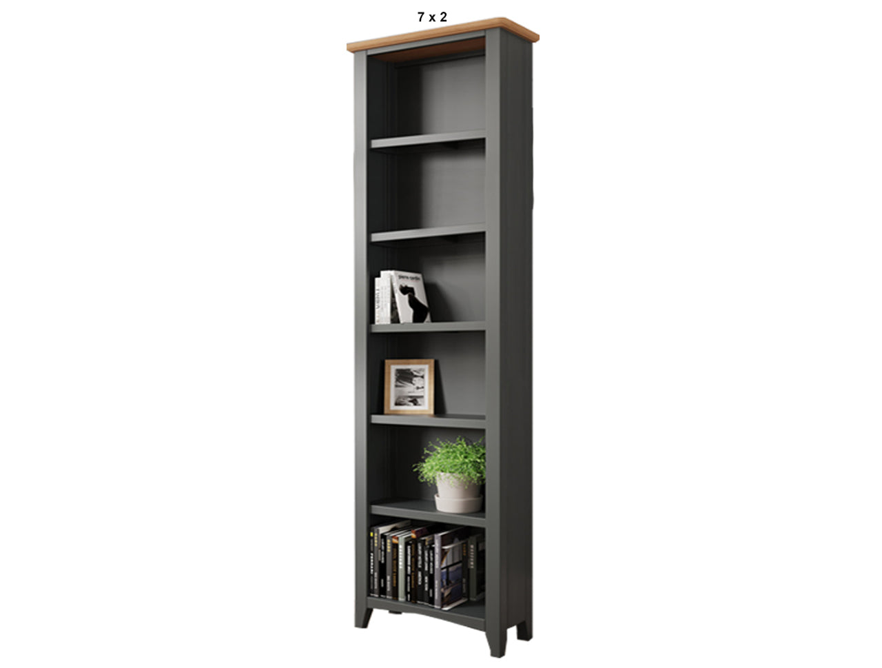 EMMETT (AUSSIE MADE) SKINNY BOOKCASE COLLECTION - ASSORTED PAINTED COLOURS - STARTING FROM $749
