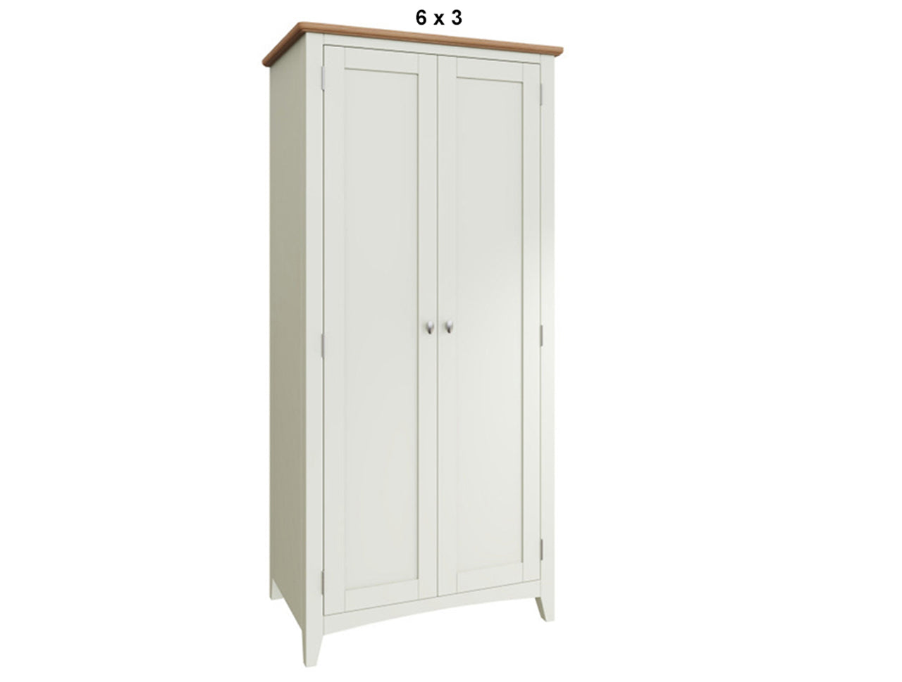 EMMETT (AUSSIE MADE) 2 DOOR FULL HANGING WARDROBE WITH HAT RACK COLLECTION - TASSIE OAK COMBINATION - ASSORTED STAINED / PAINTED COLOURS - STARTING FROM $1499