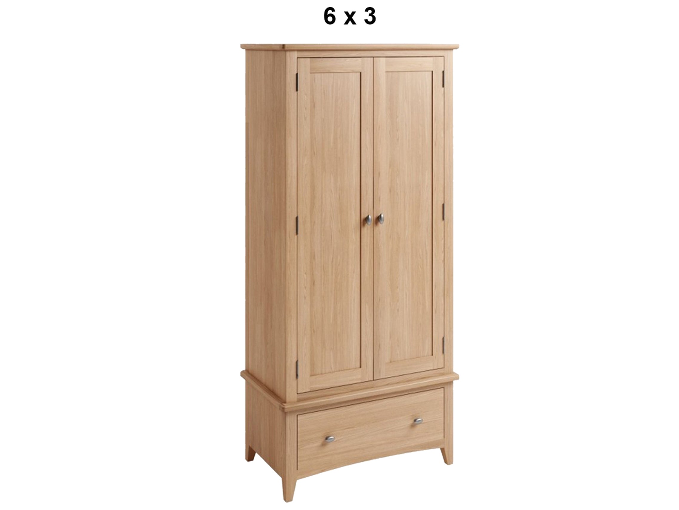 ELEGANCE (AUSSIE MADE) 2 DOOR WARDROBE COLLECTION - TASSIE OAK COMBINATION - ASSORTED STAINED COLOURS - STARTING FROM $1799