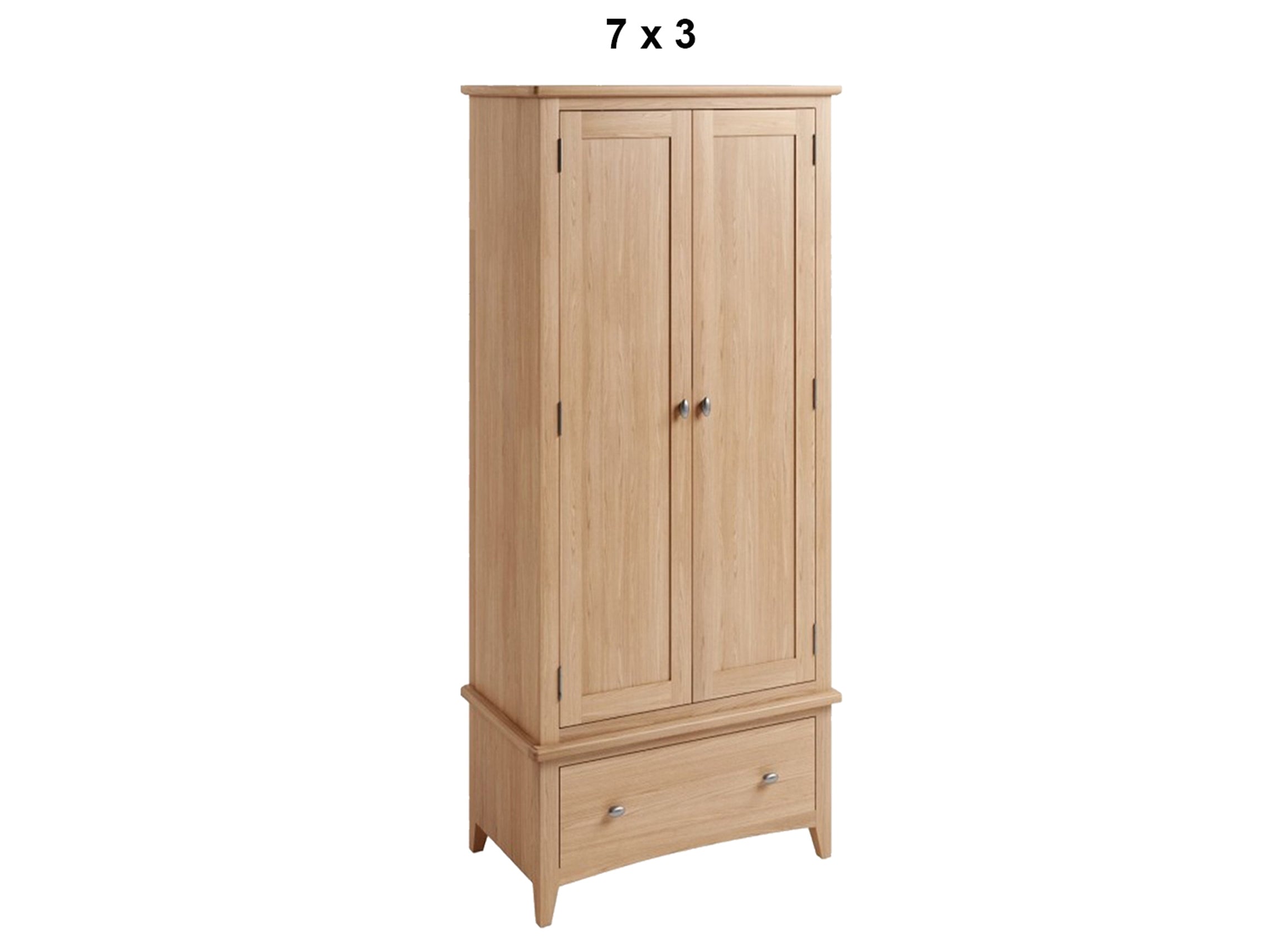 ELEGANCE (AUSSIE MADE) 2 DOOR WARDROBE COLLECTION - TASSIE OAK COMBINATION - ASSORTED STAINED COLOURS - STARTING FROM $1799