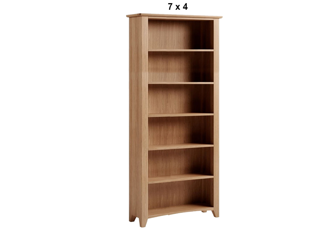 ELEGANCE (AUSSIE MADE) HIGHLINE STANDARD BOOKCASE COLLECTION - TASMANIA OAK COMBINATION - ASSORTED STAINED COLOURS - STARTING FROM $899