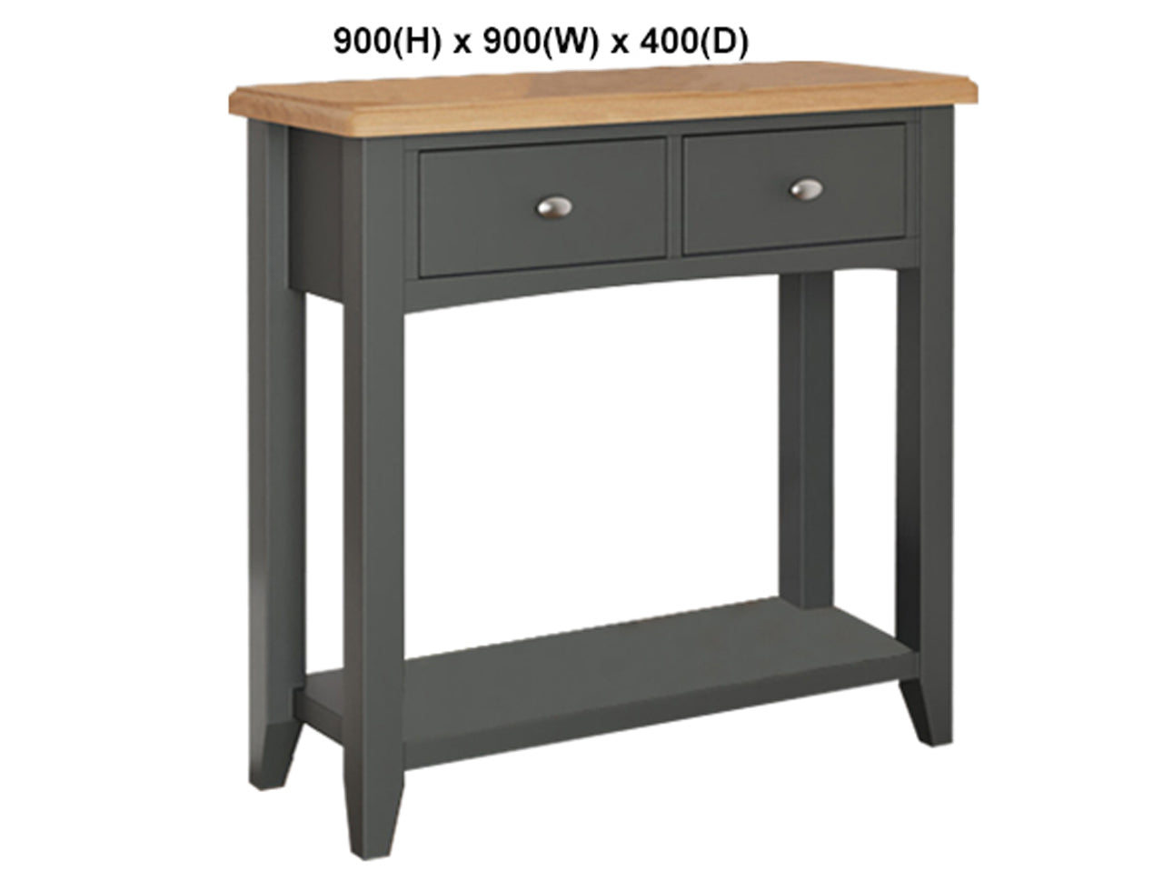 EMMETT (AUSSIE MADE) CONSOLE TABLE WITH MAGAZINE RACK COLLECTION - ASSORTED PAINTED / STAINED COLOURS - STARTING FROM $799