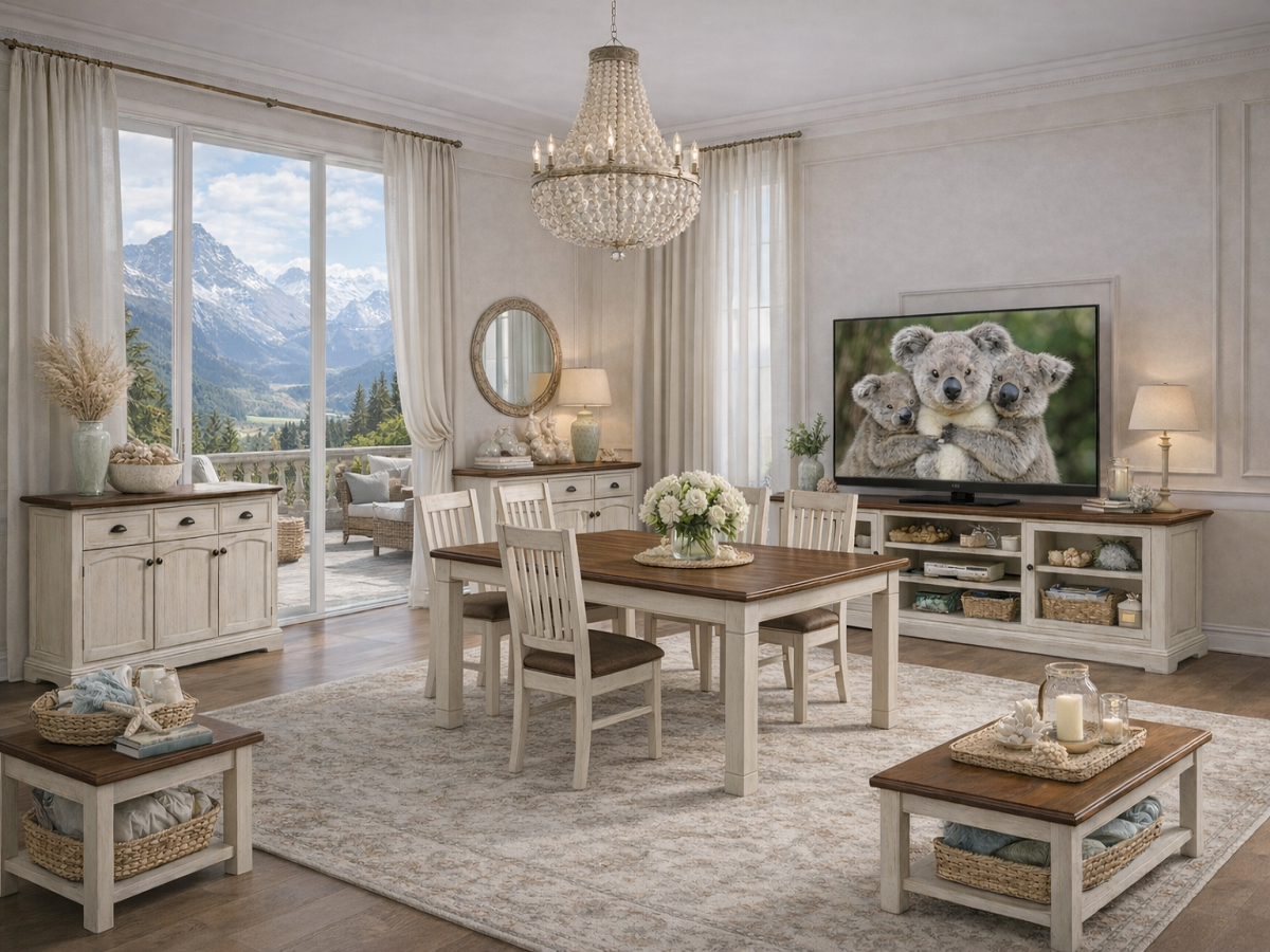 ERICA (AUSSIE MADE) LIVING & DINING PACKAGE - ASSORTED COLOURS - STARTING FROM $4999