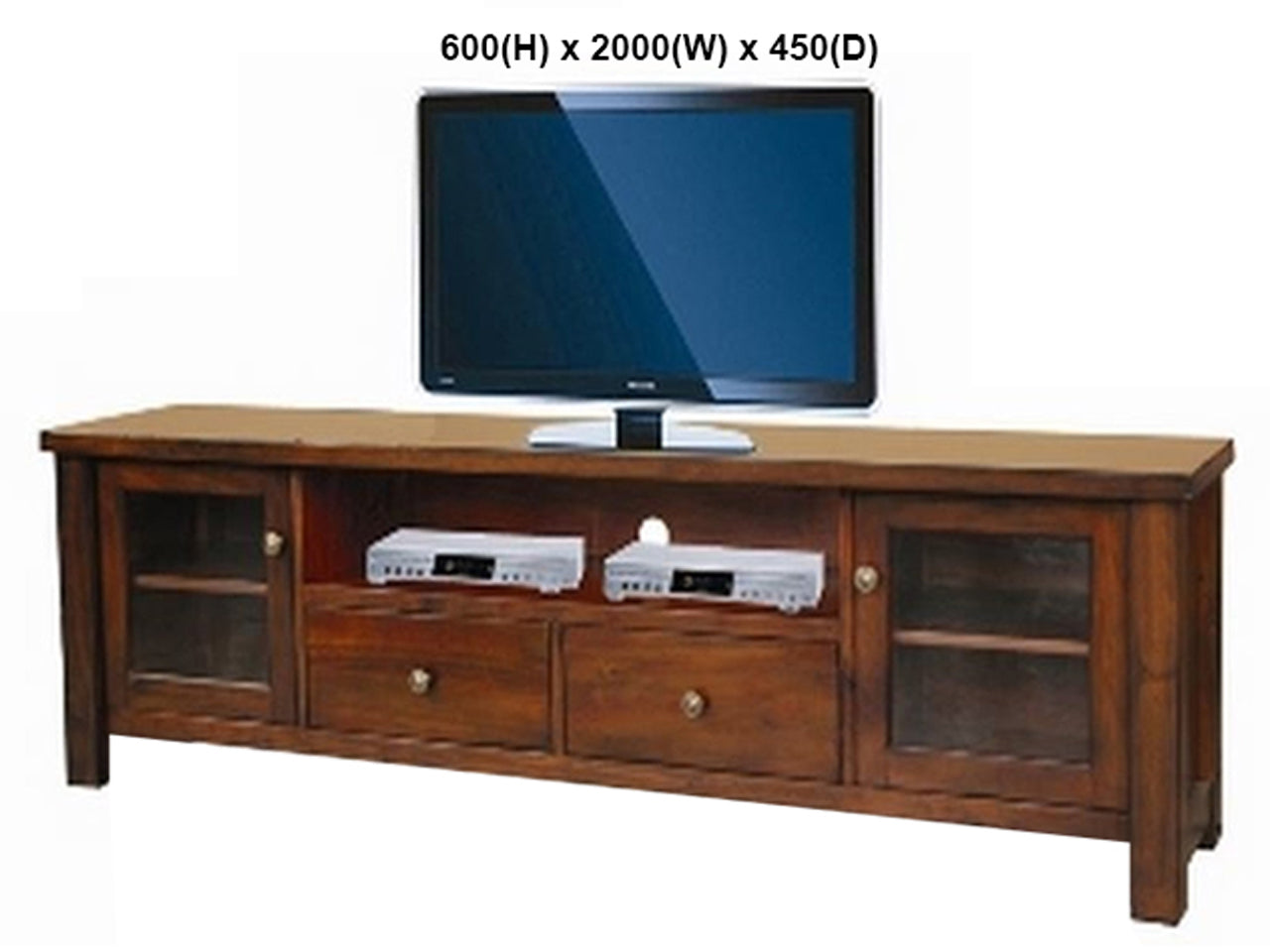 FABULOS (AUSSIE MADE)  2 DOOR 2 DRAWER LOWLINE ENTERTAINMENT UNIT COLLECTION - ASSORTED STAINED COLOURS - STARTING FROM $999