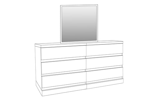 FLETCHER (AUSSIE MADE) KING 5 PIECE (DRESSER) BEDROOM SUITE - ASSORTED COLOURS
