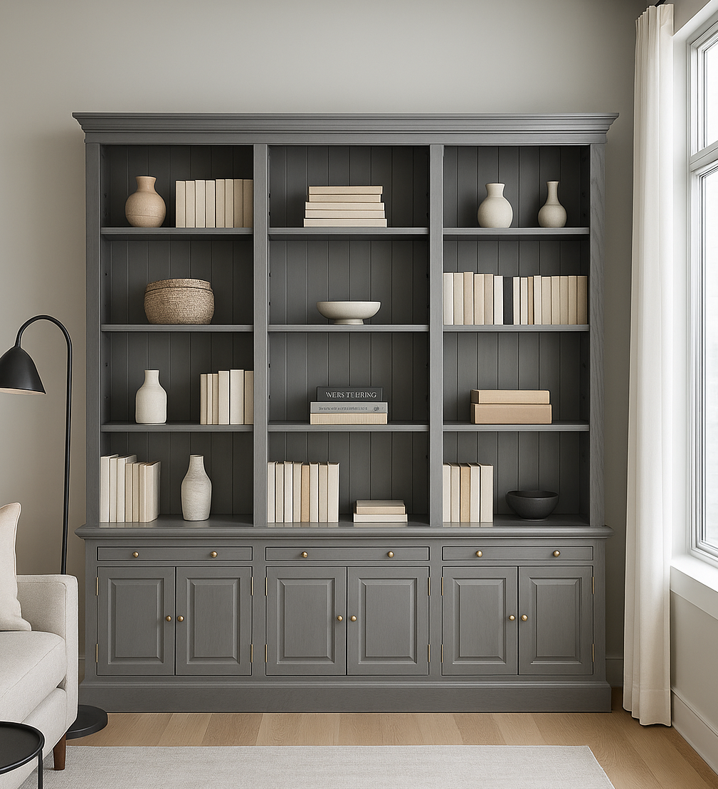 EIFFEL (AUSSIE MADE) BOOKCASE COLLECTION - ASSORTED STAINED COLOURS - STARTING FROM $4499