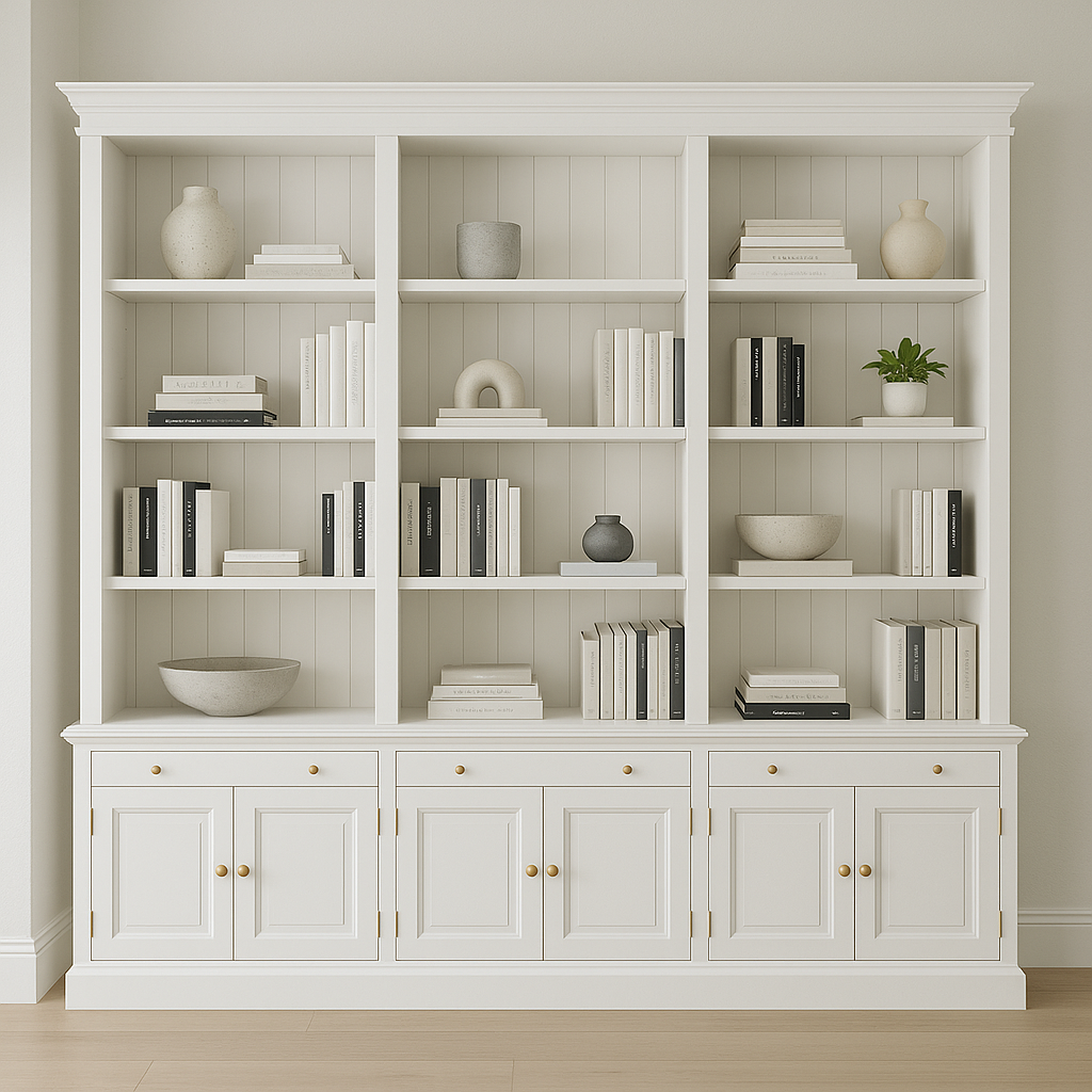 EIFFEL (AUSSIE MADE) BOOKCASE COLLECTION - ASSORTED STAINED COLOURS - STARTING FROM $4499