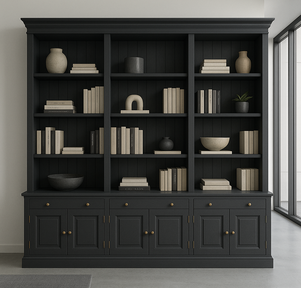 EIFFEL (AUSSIE MADE) BOOKCASE COLLECTION - ASSORTED STAINED COLOURS - STARTING FROM $4499