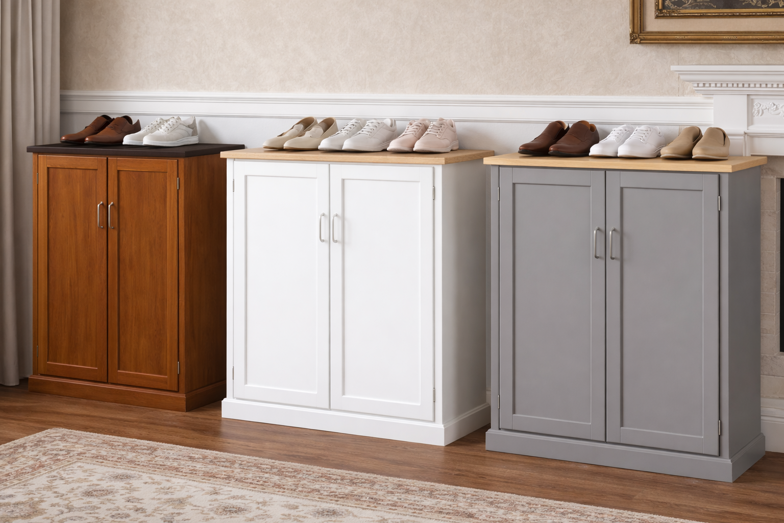 GREELEY (AUSSIE MADE) SHOE CABINET COLLECTION - ASSORTED COLOURS - STARTING FROM $899