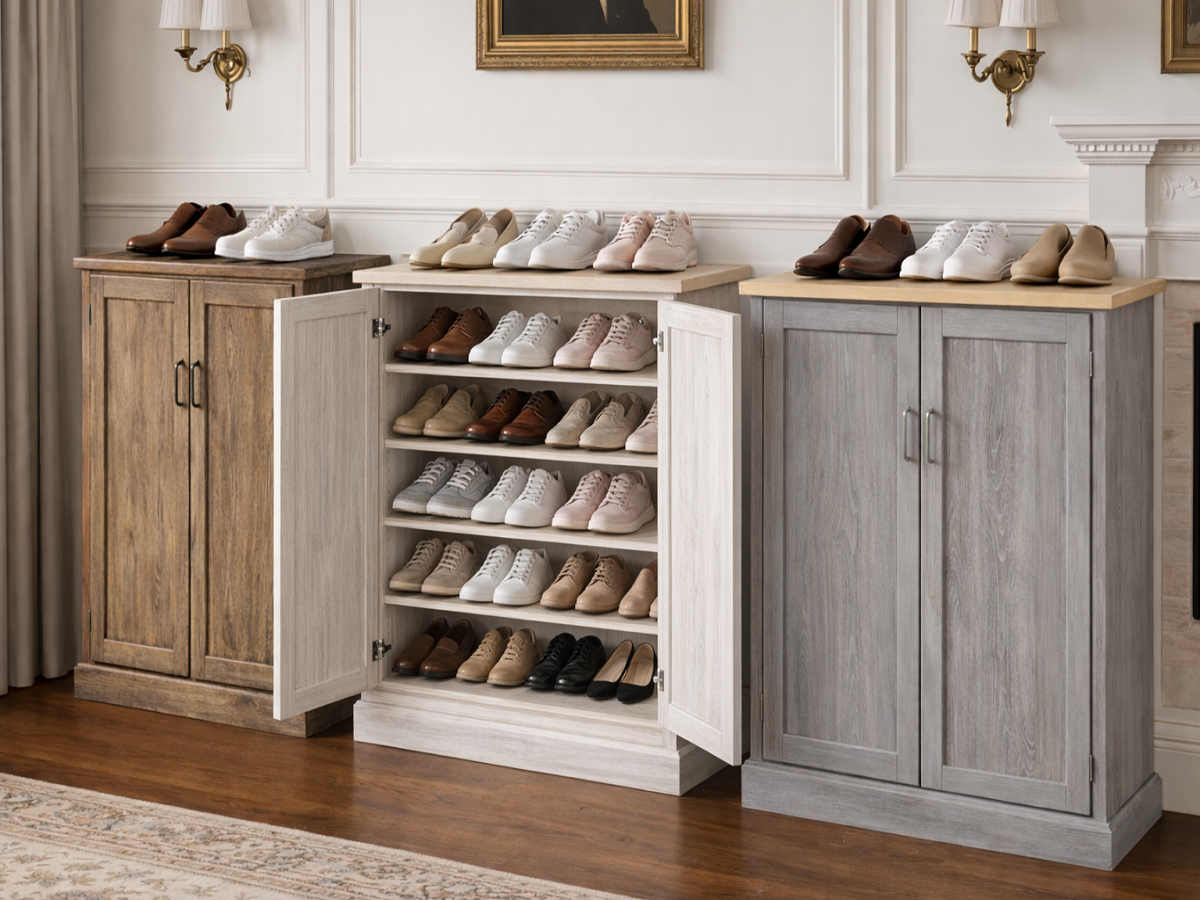 GREELEY (AUSSIE MADE) SHOE CABINET COLLECTION - ASSORTED COLOURS - STARTING FROM $899
