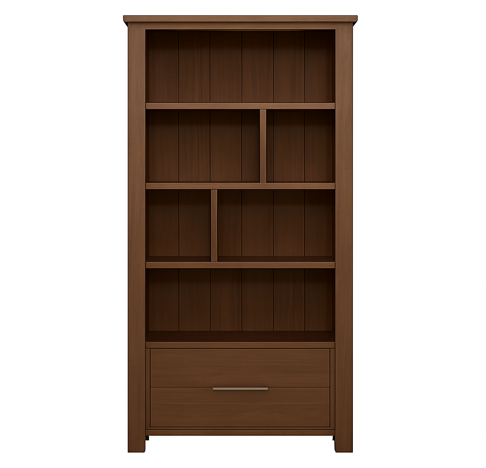 MONAVALE (AUSSIE MADE) HIGHLINE BOOKCASE WITH DRAWER COLLECTION - ASSORTED COLOURS - STARTING FROM $899