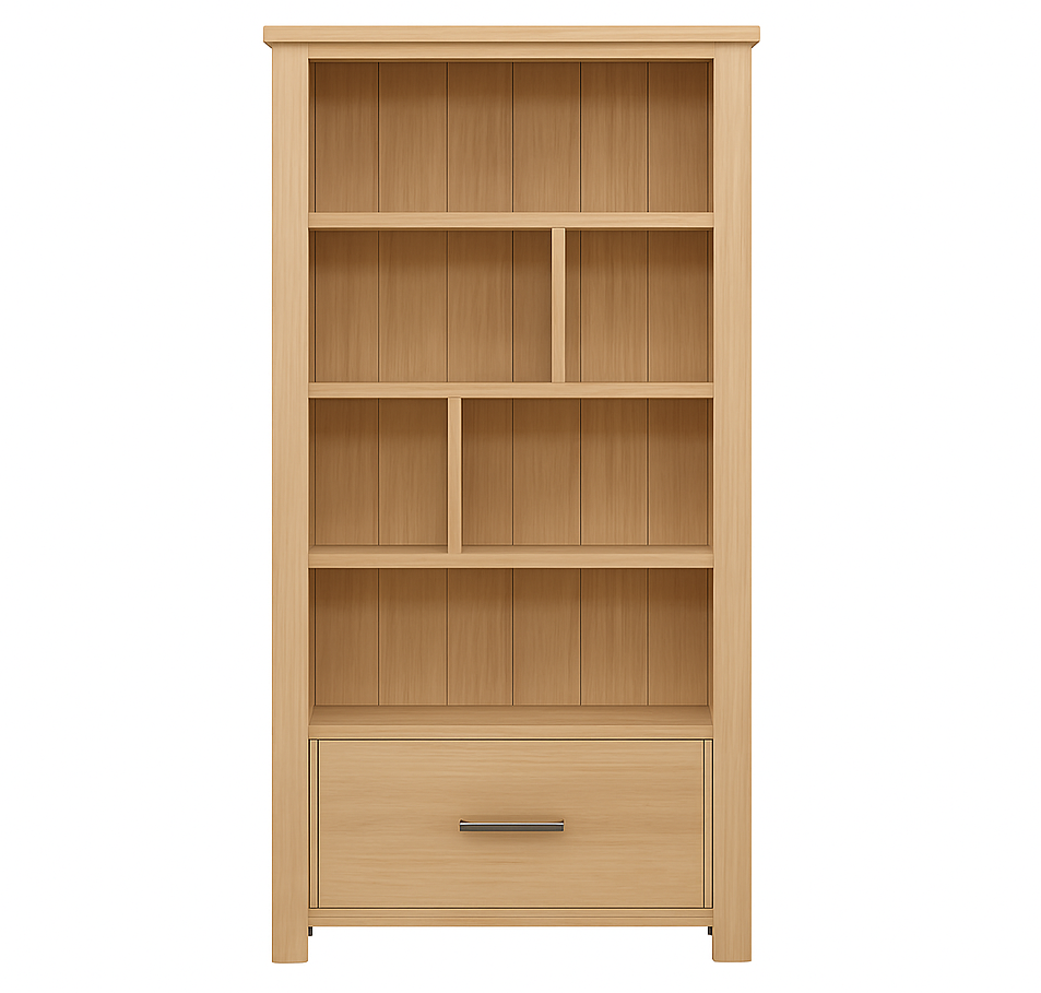MONAVALE (AUSSIE MADE) HIGHLINE BOOKCASE WITH DRAWER COLLECTION - ASSORTED COLOURS - STARTING FROM $899