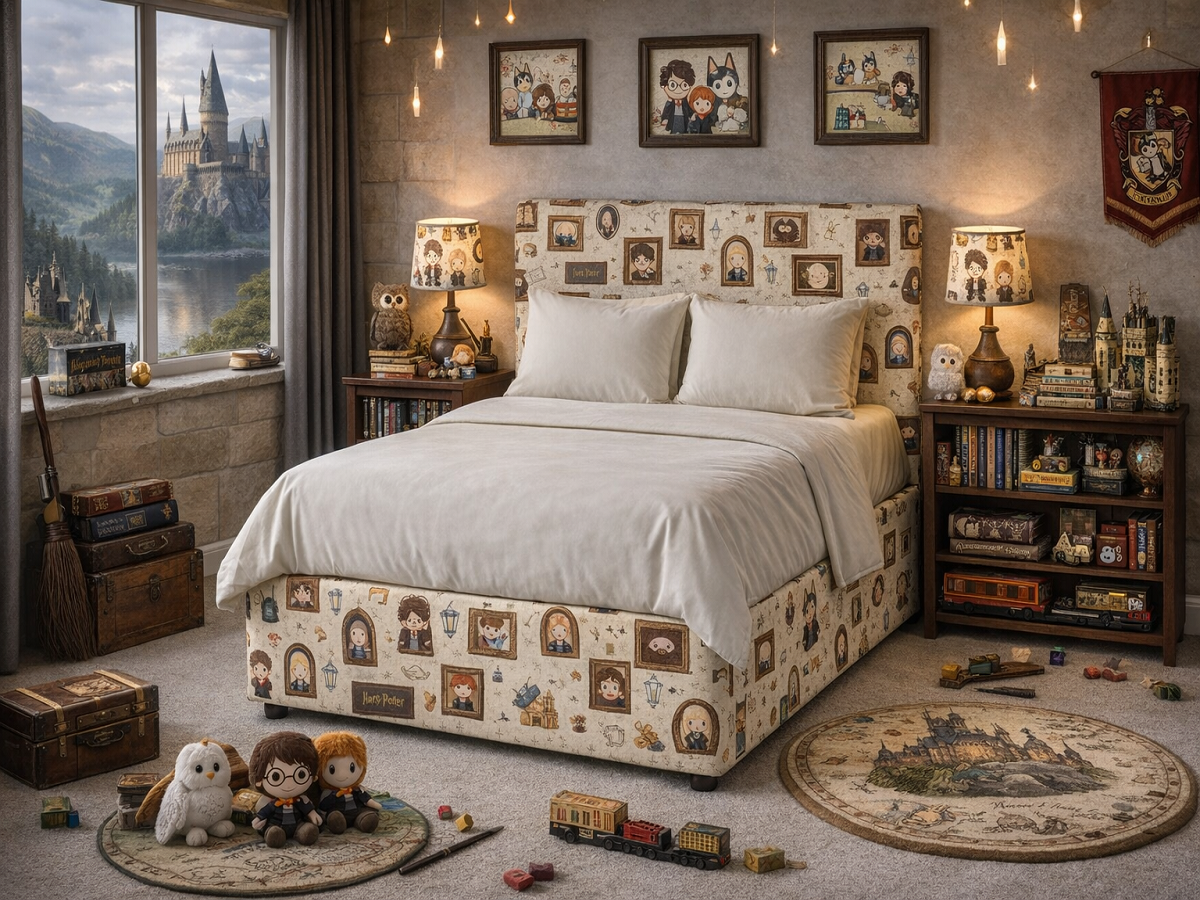 HARRY POTTER (AUSSIE MADE) UPHOLSTERED BEDROOM COLLECTION - ASSORTED FABRICS AND COLOURS - STARTING FROM $499