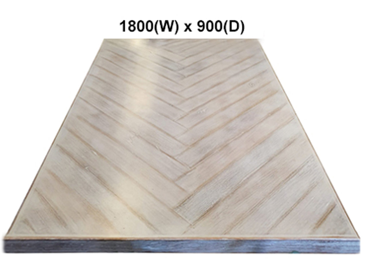 HERRINGBONE (AUSSIE MADE) DINING TABLE WITH REFACTORY LEG BASE SYSTEM COLLECTION - ASSORTED STAINED COLOURS - STARTING FROM $2299