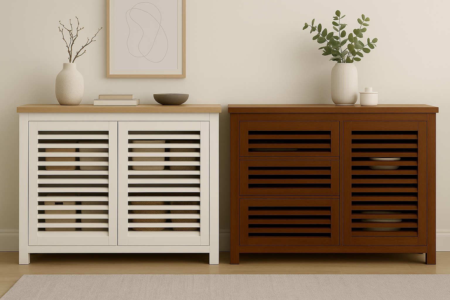 HOLLAND (AUSSIE MADE) FULL DOOR BUFFET / SHOE CABINET / STORAGE UNIT COLLECTION - ASSORTED COLOURS - STARTING FROM $699