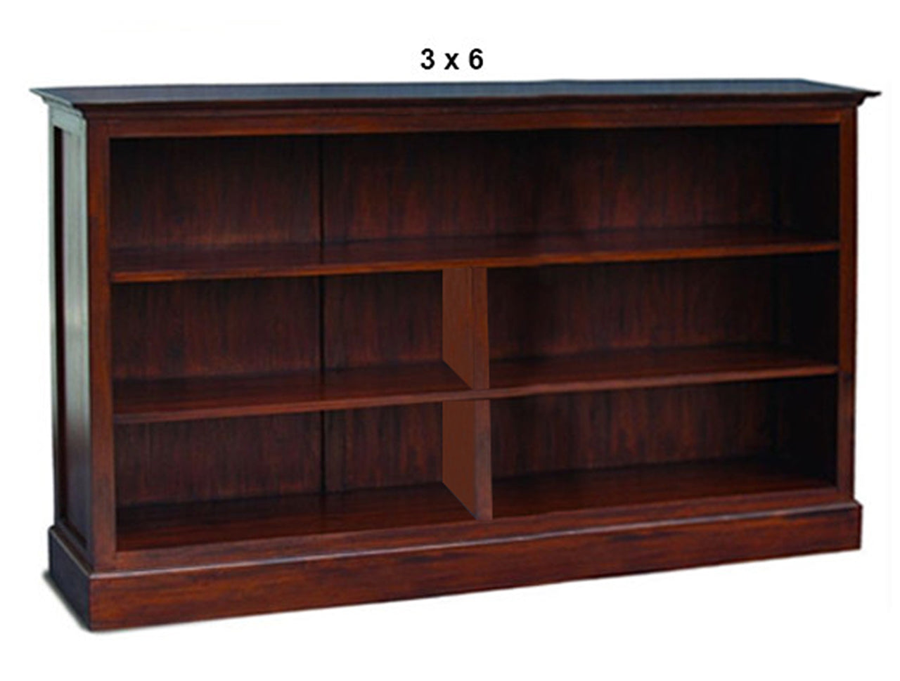 JULIAN HARDWOOD LOWLINE BOOKCASE COLLECTION - ASSORTED STAINED COLOURS - STARTING FROM $599