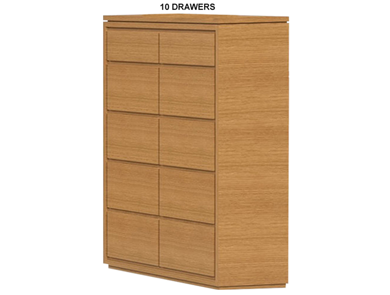 JACKIE (AUSSIE MADE) TALLBOY WITH FLOATING BASE COLLECTION - TASSIE OAK COMBINATION - ASSORTED STAINED COLOURS - STARTING FROM $1299