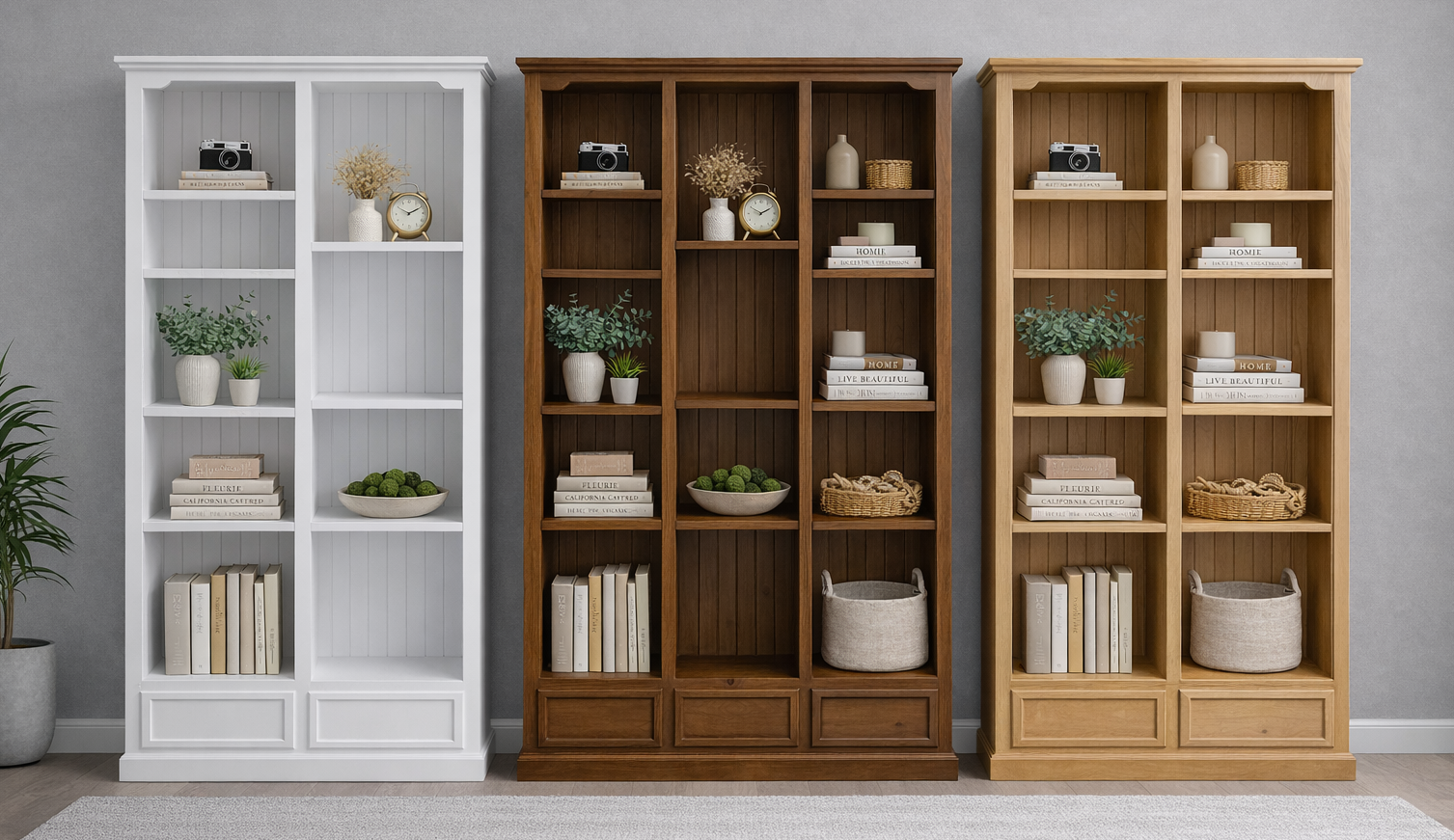 JOSEPH (AUSSIE MADE) HIGHLINE BOOKCASE WITH DRAWERS COLLECTION - ASSORTED COLOURS - STARTING FROM $999