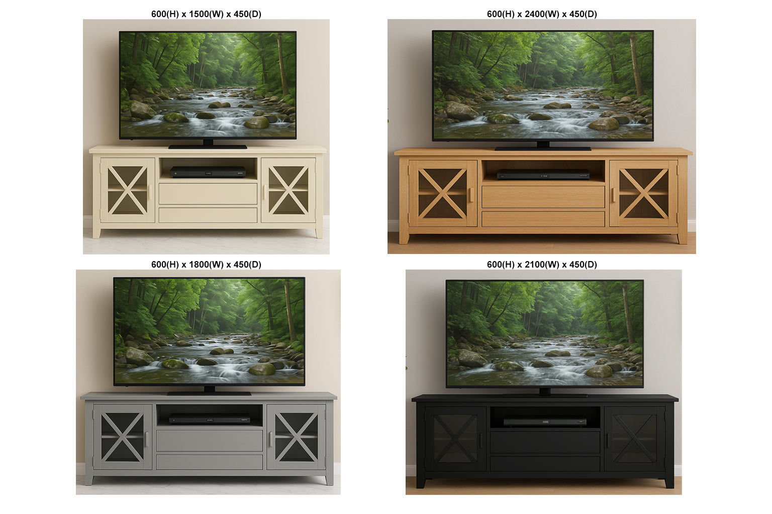 KRISSY (AUSSIE MADE) TV LOWLINE COLLECTION - ASSORTED COLOURS - STARTING FROM $999