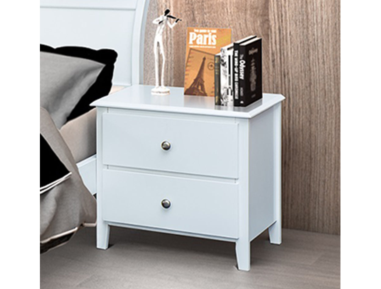 MARTHA (AUSSIE MADE) KING 3 PIECE (BEDSIDE) BEDROOM SUITE WITH ARIA CASE GOODS  - WHITE
