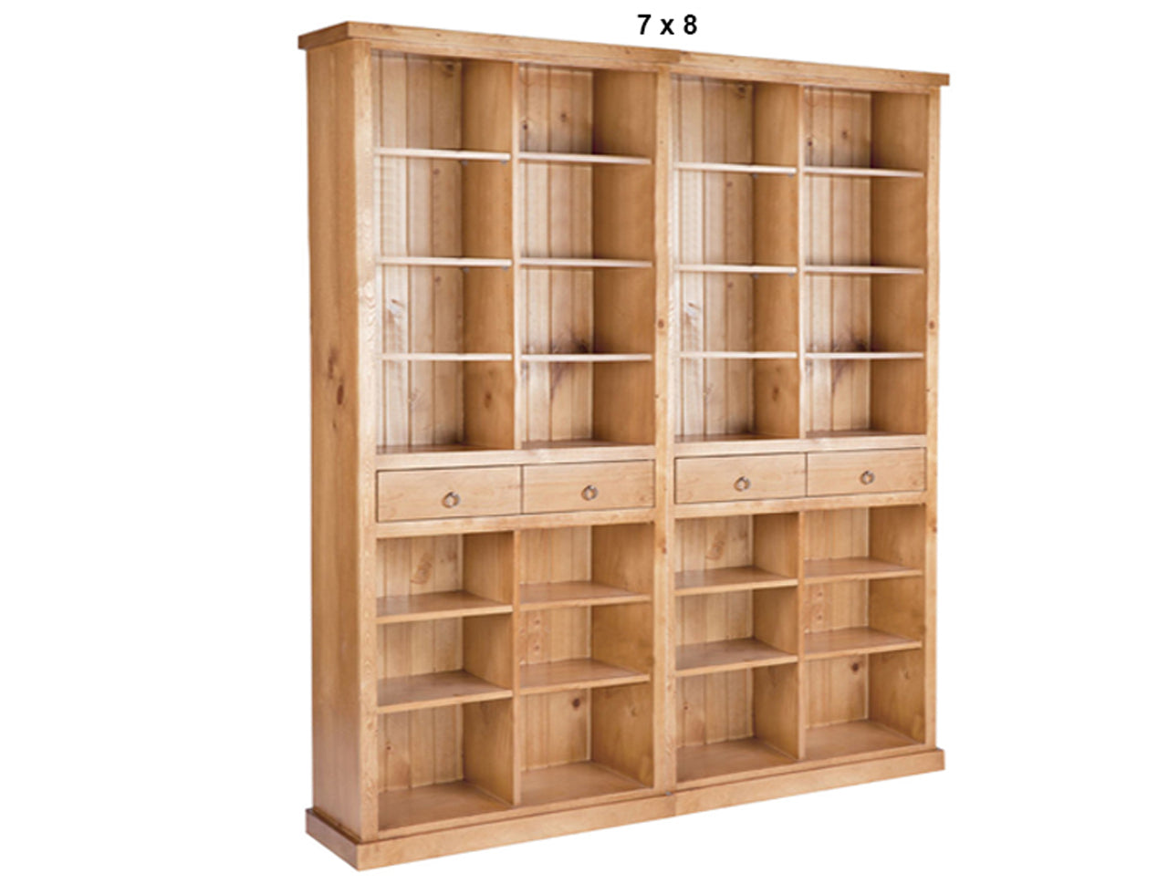 LITHGOW (AUSSIE MADE) BOOKCASE WITH 4 DRAWERS COLLECTION - ASSORTED STAINED COLOURS - STARTING FROM $1499