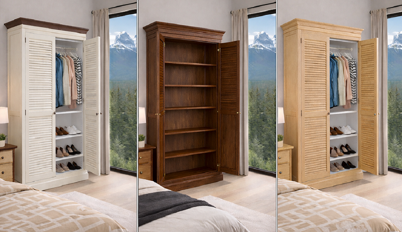 LAKE (AUSSIE MADE) WARDROBE OR PANTRY OR PANTRY COMBO - ASSORTED COLOURS - STARTING FROM $1199