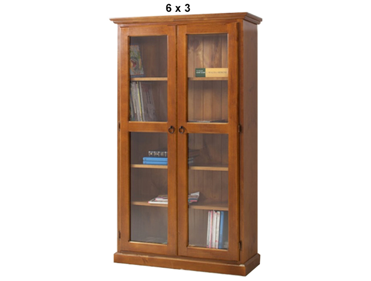 NOOSA (AUSSIE MADE) 2 DOOR LIBRARY UNIT COLLECTION - ASSORTED STAINED COLOURS - STARTING FROM $899