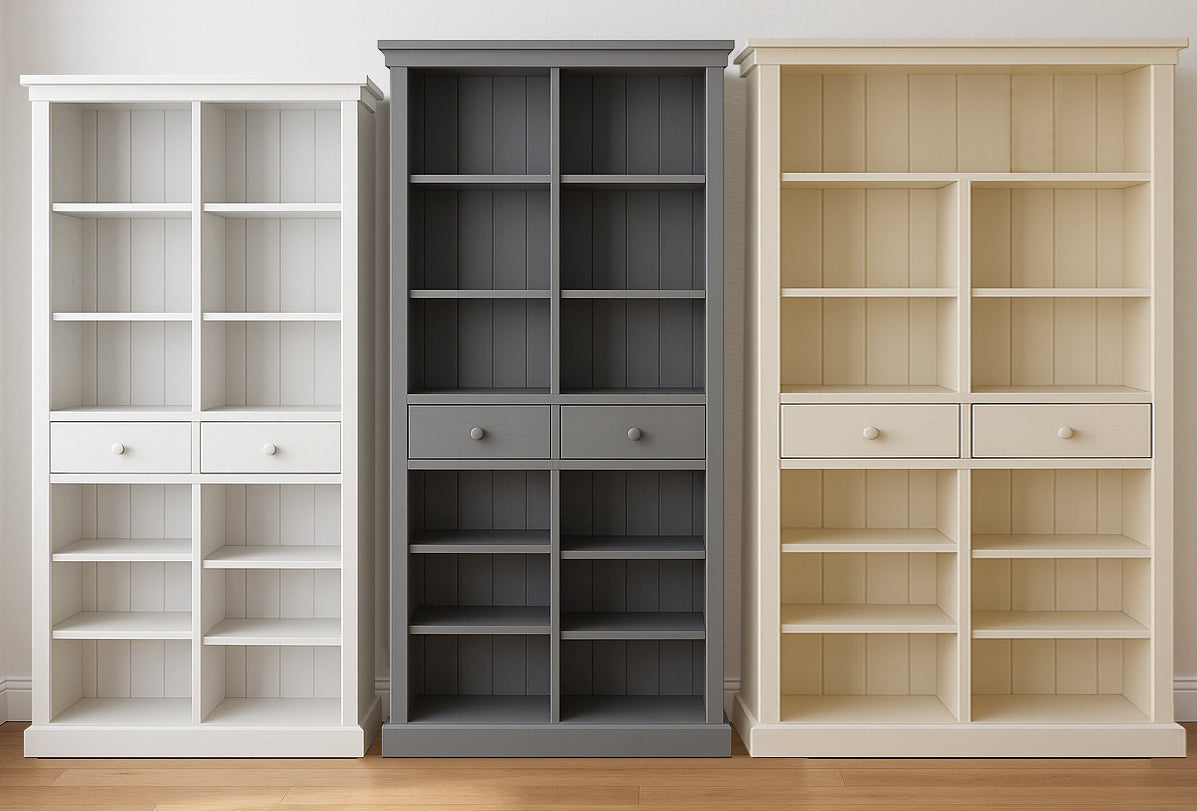 LITHGOW (AUSSIE MADE) HIGLINE BOOKCASE COLLECTION  - ASSORTED PAINTED COLOURS - STARTING FROM $999
