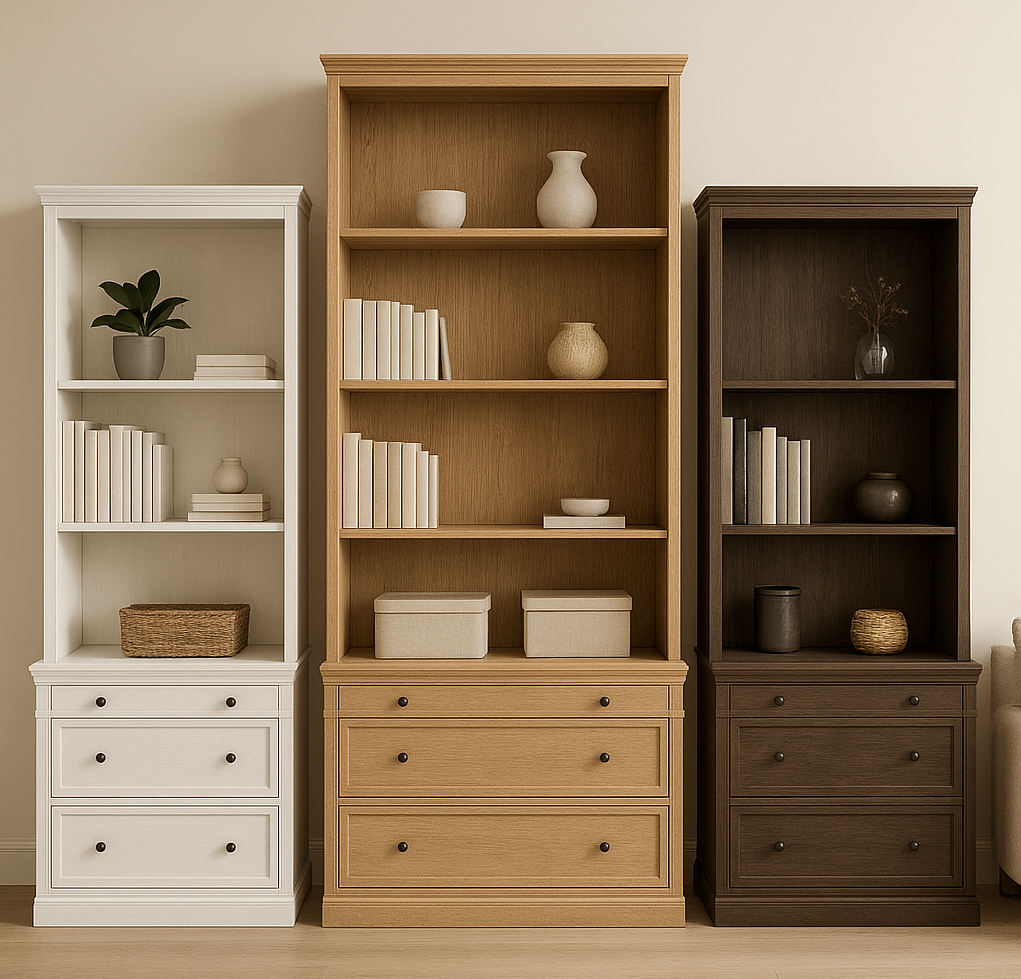 TURRAMURRA (AUSSIE MADE) HIGHLINE BOOKCASE COMBO COLLECTION - ASSORTED STAINED COLOURS - STARTING FROM $899 (Copy)
