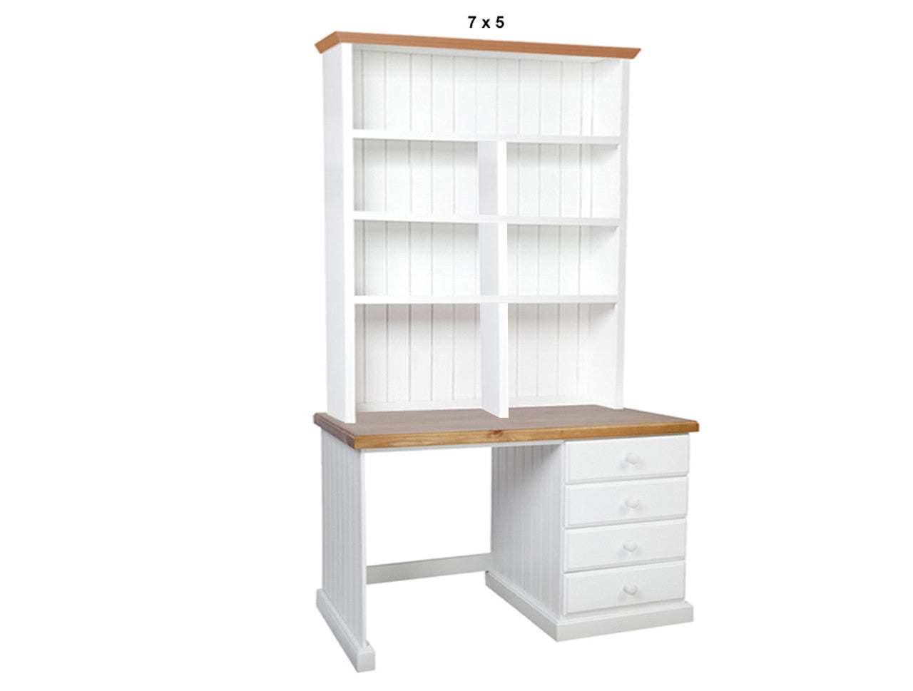MACQUARIE (AUSSIE MADE) 4 DRAWER DESK + HUTCH COLLECTION - ASSORTED PAINTED / STAINED COLOURS - STARTING FROM $1299