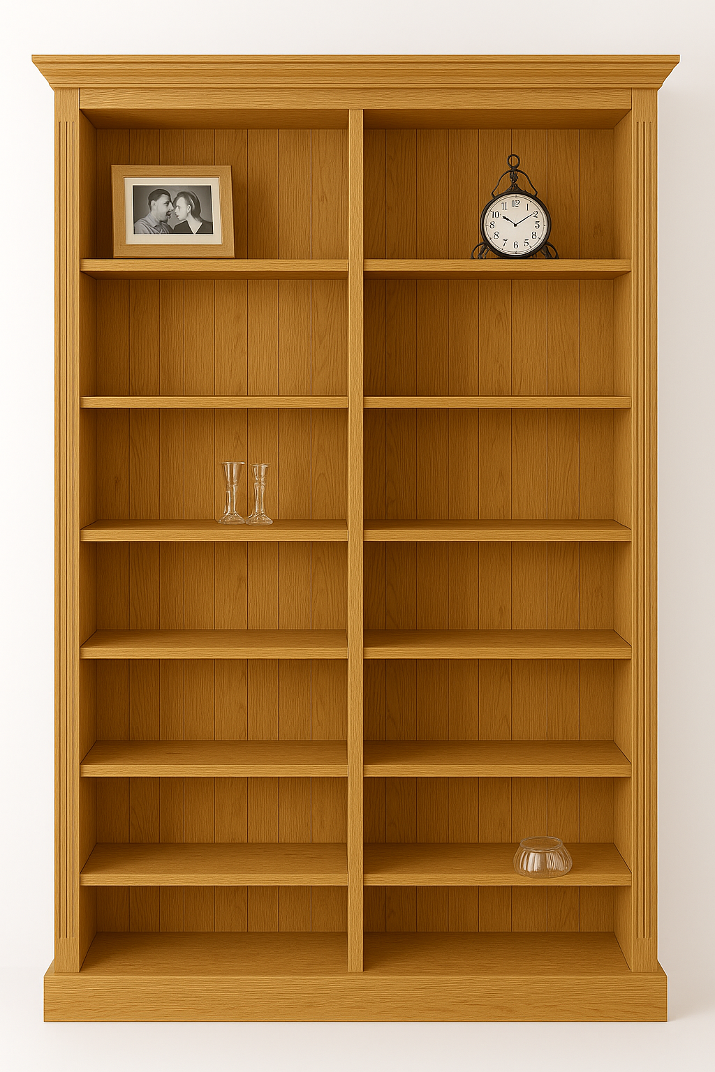 MAJESTY (AUSSIE MADE) BOOKCASE HIGHLINE WITH TRIPLE TOP AND TRIPLE LINES IN 70MM FACINGS BOOKCASE COLLECTION - ASSORTED COLOURS - STARTING FROM $799