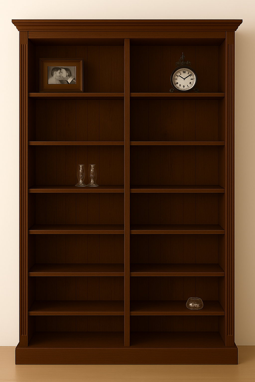 MAJESTY (AUSSIE MADE) BOOKCASE HIGHLINE WITH TRIPLE TOP AND TRIPLE LINES IN 70MM FACINGS BOOKCASE COLLECTION - ASSORTED COLOURS - STARTING FROM $799