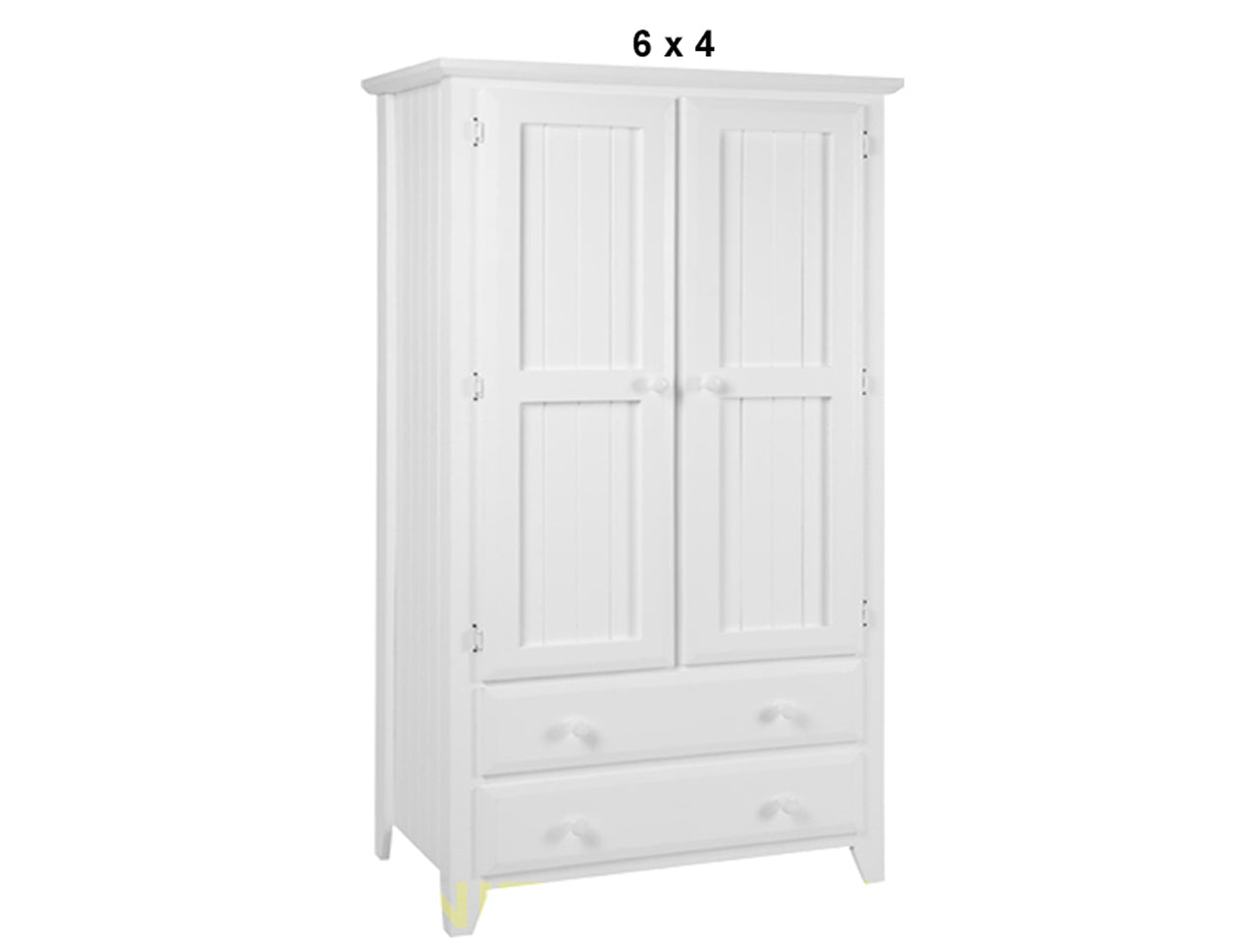 MANILLA (AUSSIE MADE) 2 DOOR / 2 DRAWER WARDROBE WITH T&G DOORS & SIDES COLLECTION - ASSORTED PAINTED COLOURS - STARTING FROM $1299