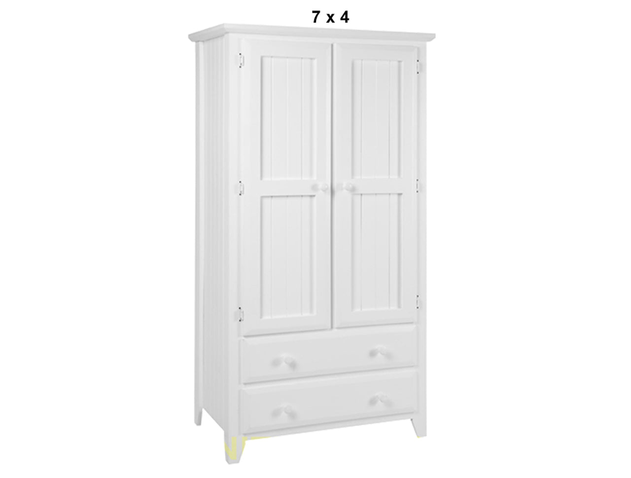 MANILLA (AUSSIE MADE) 2 DOOR / 2 DRAWER WARDROBE WITH T&G DOORS & SIDES COLLECTION - ASSORTED PAINTED COLOURS - STARTING FROM $1299