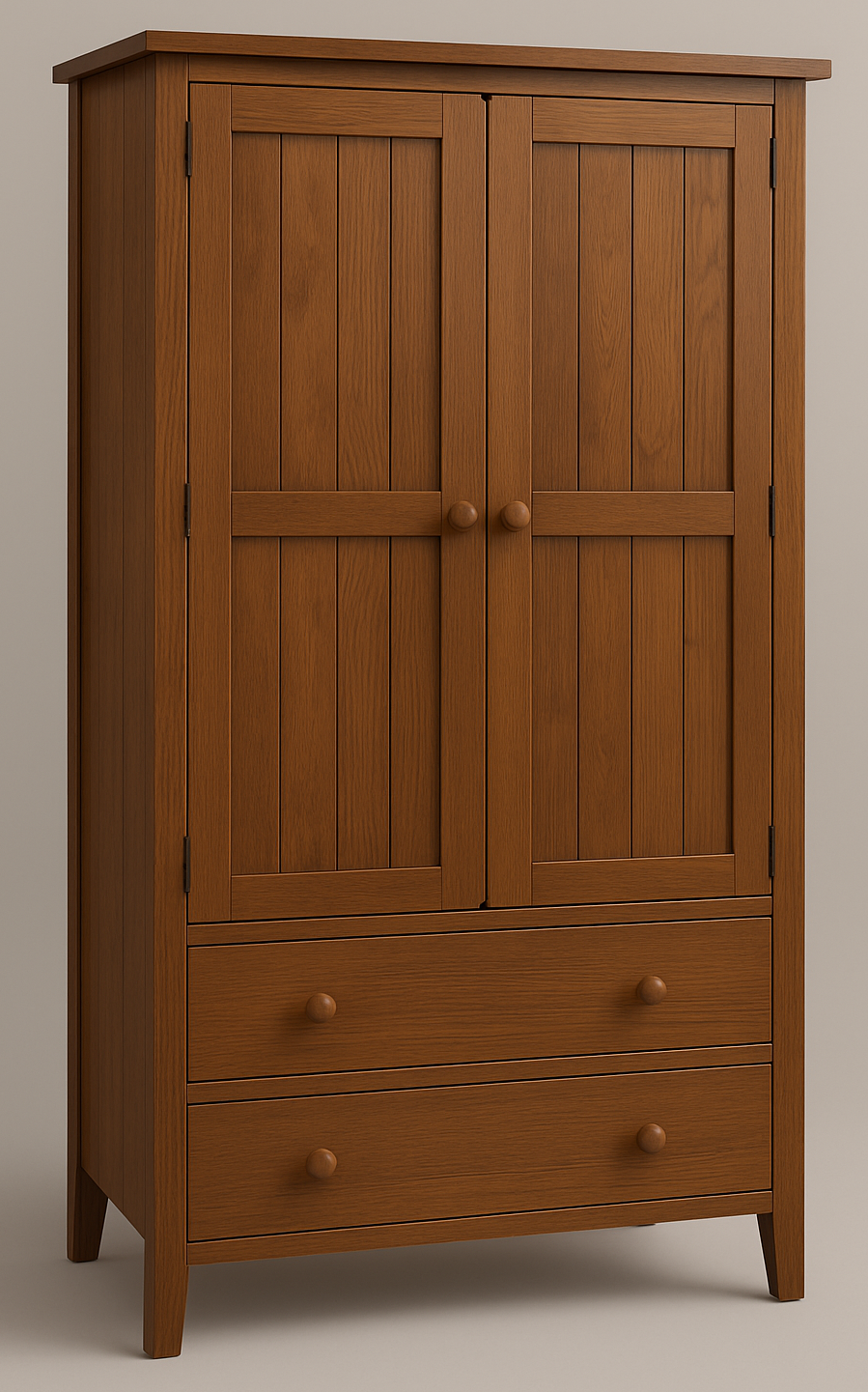 MANILLA (AUSSIE MADE) 2 DOOR / 2 DRAWER FLUSH WARDROBE COLLECTION - ASSORTED STAINED COLOURS - STARTING FROM $899