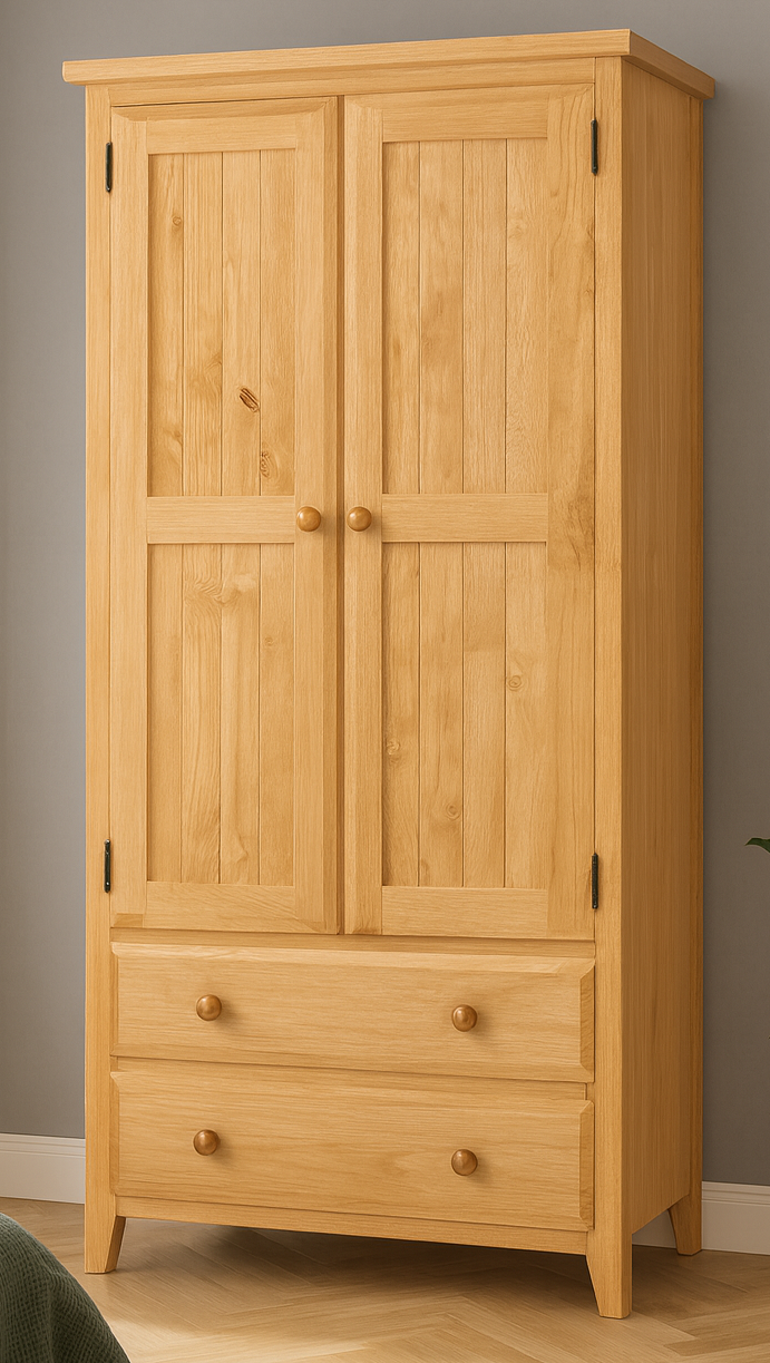 MANILLA (AUSSIE MADE) 2 DOOR / 2 DRAWER WARDROBE COLLECTION - ASSORTED COLOURS - STARTING FROM $899