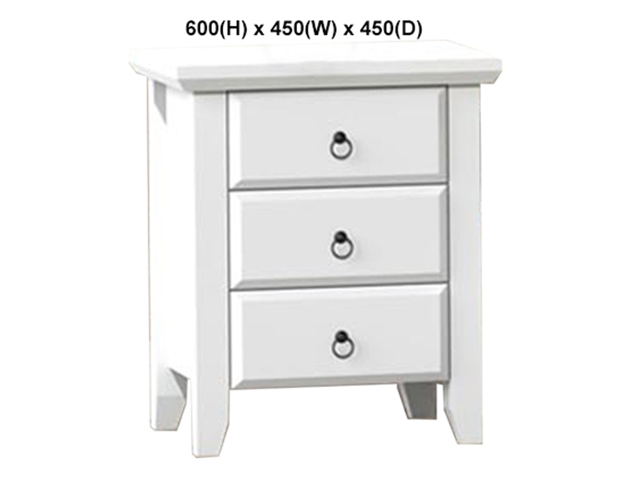 MANILLA (AUSSIE MADE) BEDSIDE TABLE COLLECTION - ASSORTED PAINTED COLOURS - STARTING FROM $399
