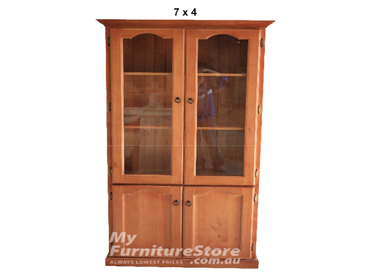 MUDGEE (AUSSIE MADE) 4 DOOR LIBRARY UNIT COLLECTION - ASSORTED STAINED COLOURS - STARTING FROM $999